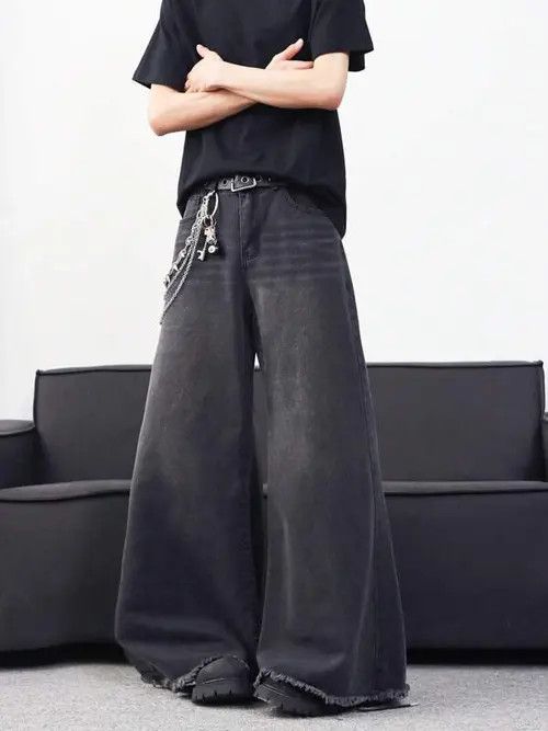 Jean Wide leg RETRO washed loose OPIUM jeans Size US 34 / EU 50 - 2 Thumbnail