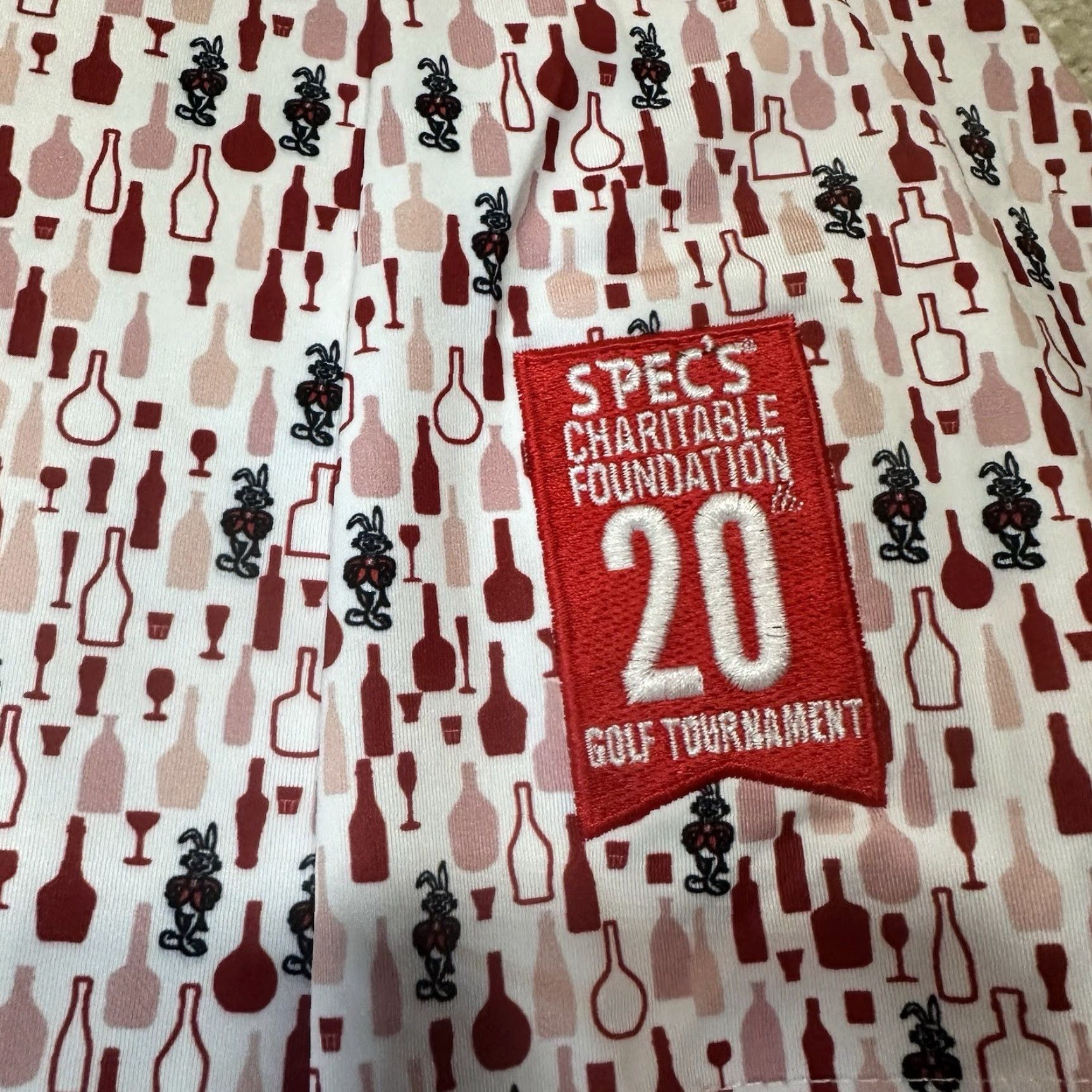 Vintage Horn Legend Polo Mens 2XL Red Golf Tournament Bamboo Spec's Size US XXL / EU 58 / 5 - 5 Thumbnail