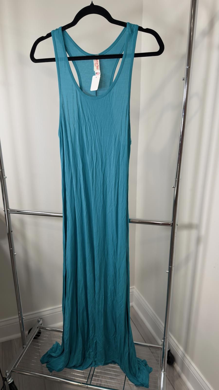 Designer Stylish XL Aqua Maxi Dress by American Twist Size XL / US 12-14 / IT 48-50 - 1 Thumbnail