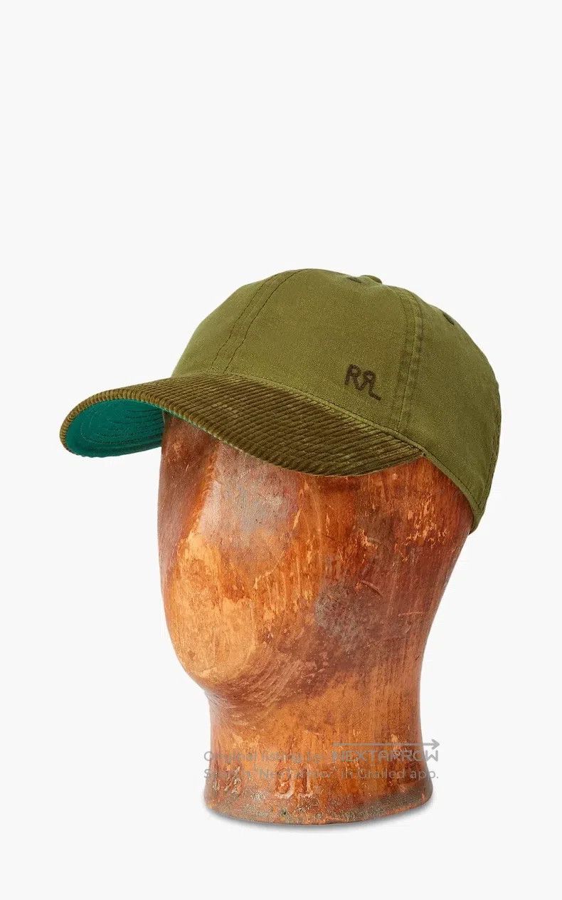 RRL Ralph Lauren RRL Ralph Lauren Military green wax canvas corduroy hat Size ONE SIZE - 2 Thumbnail