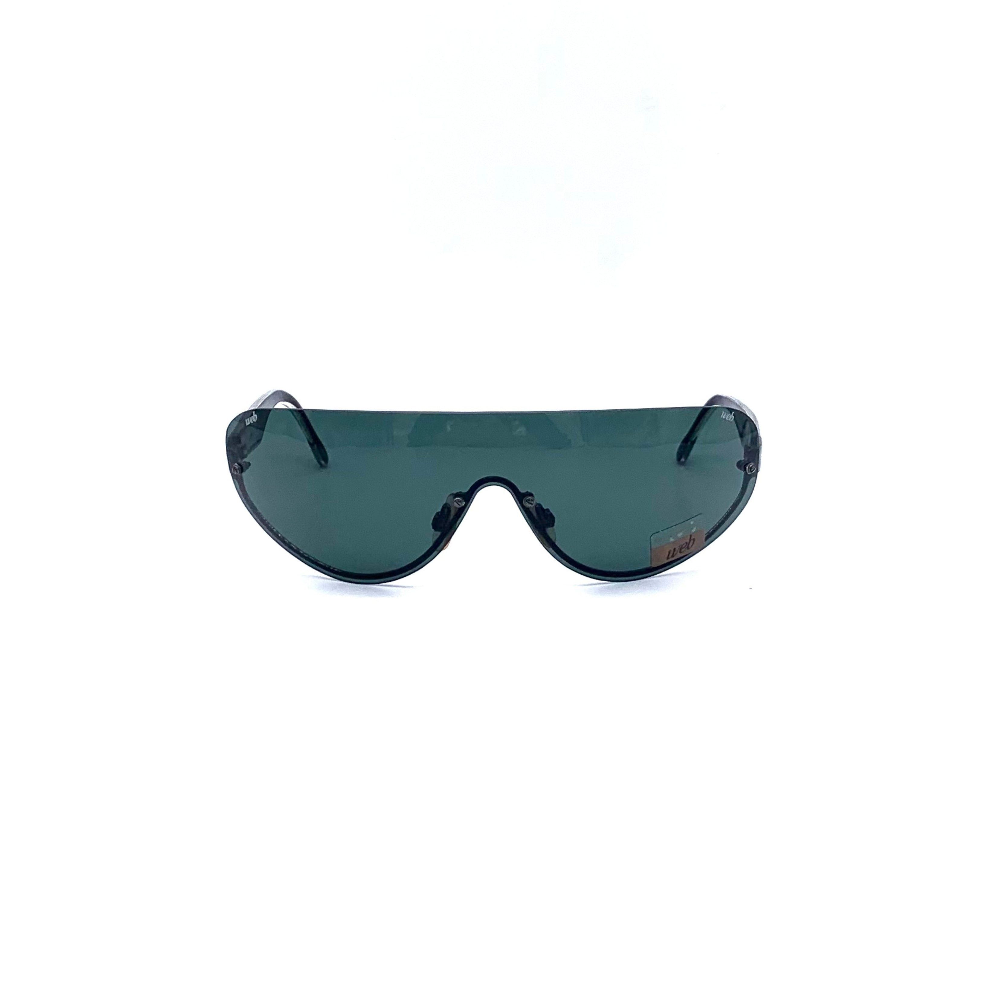 image of Vintage Web Web Shield Sunglasses in Grey, Women's