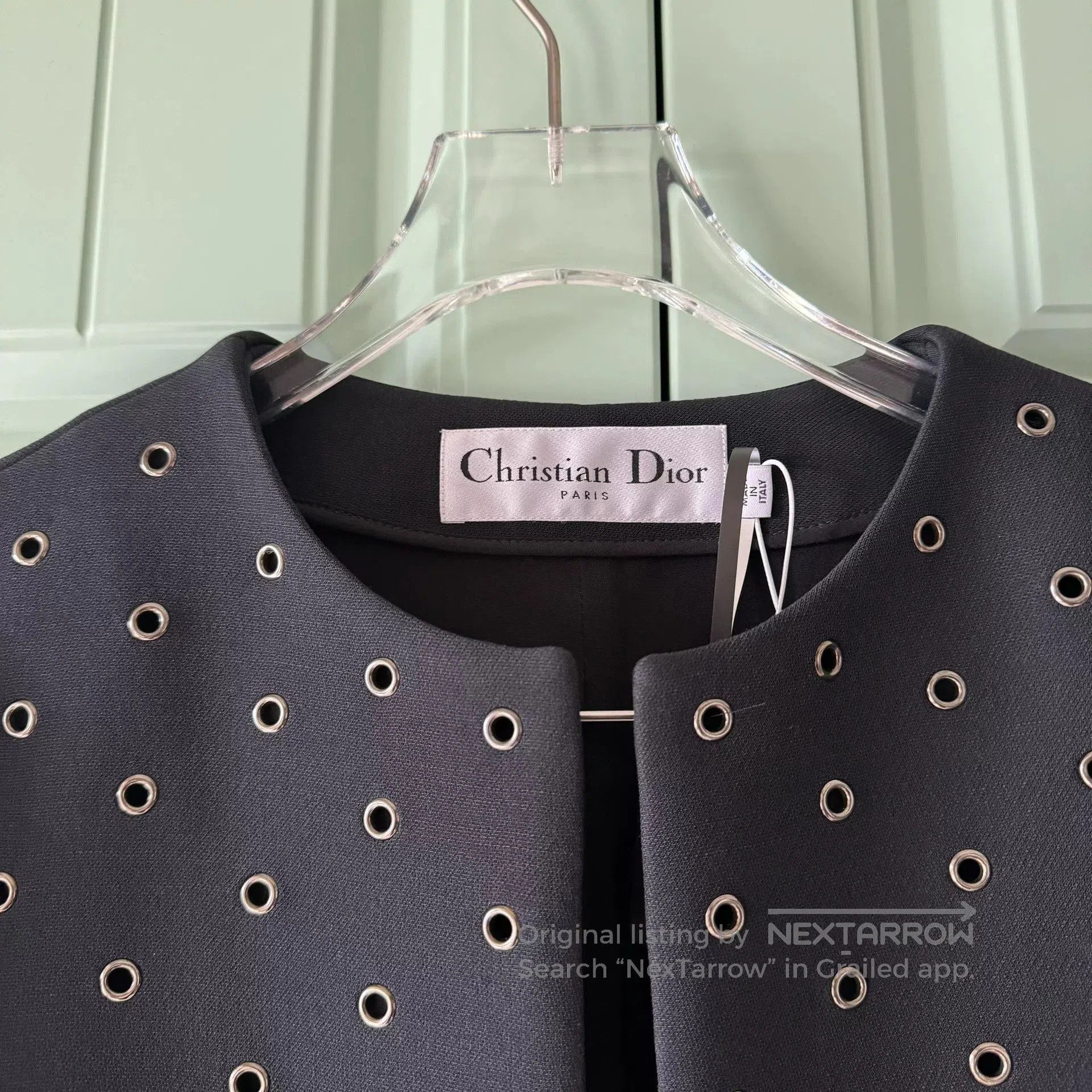 Dior Christian Dior Black Rivet Jacket. Size S / US 4 / IT 40 - 5 Thumbnail