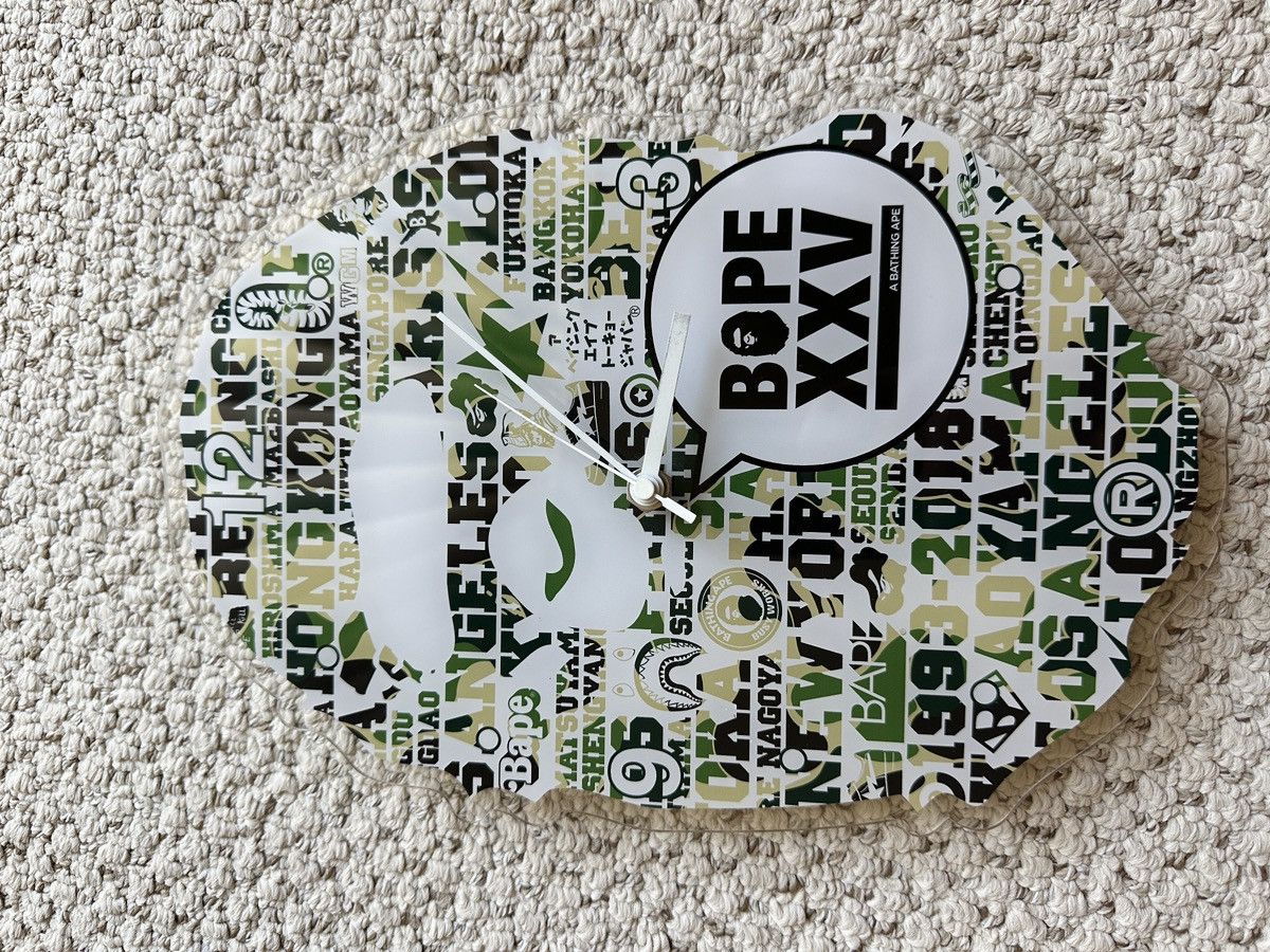 Bape Bape 25th Anniversary Clock Size ONE SIZE - 10 Thumbnail