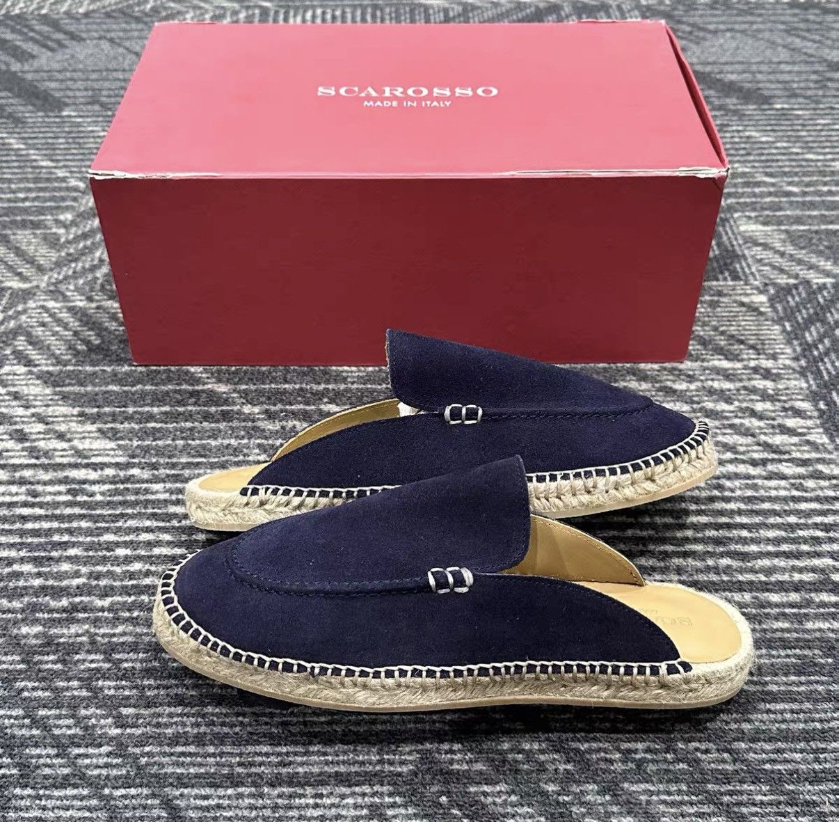 Scarosso SCAROSSO Woven Closed-Toe Flat Slide Sandals J42 Size US 7 / EU 40 - 4 Thumbnail