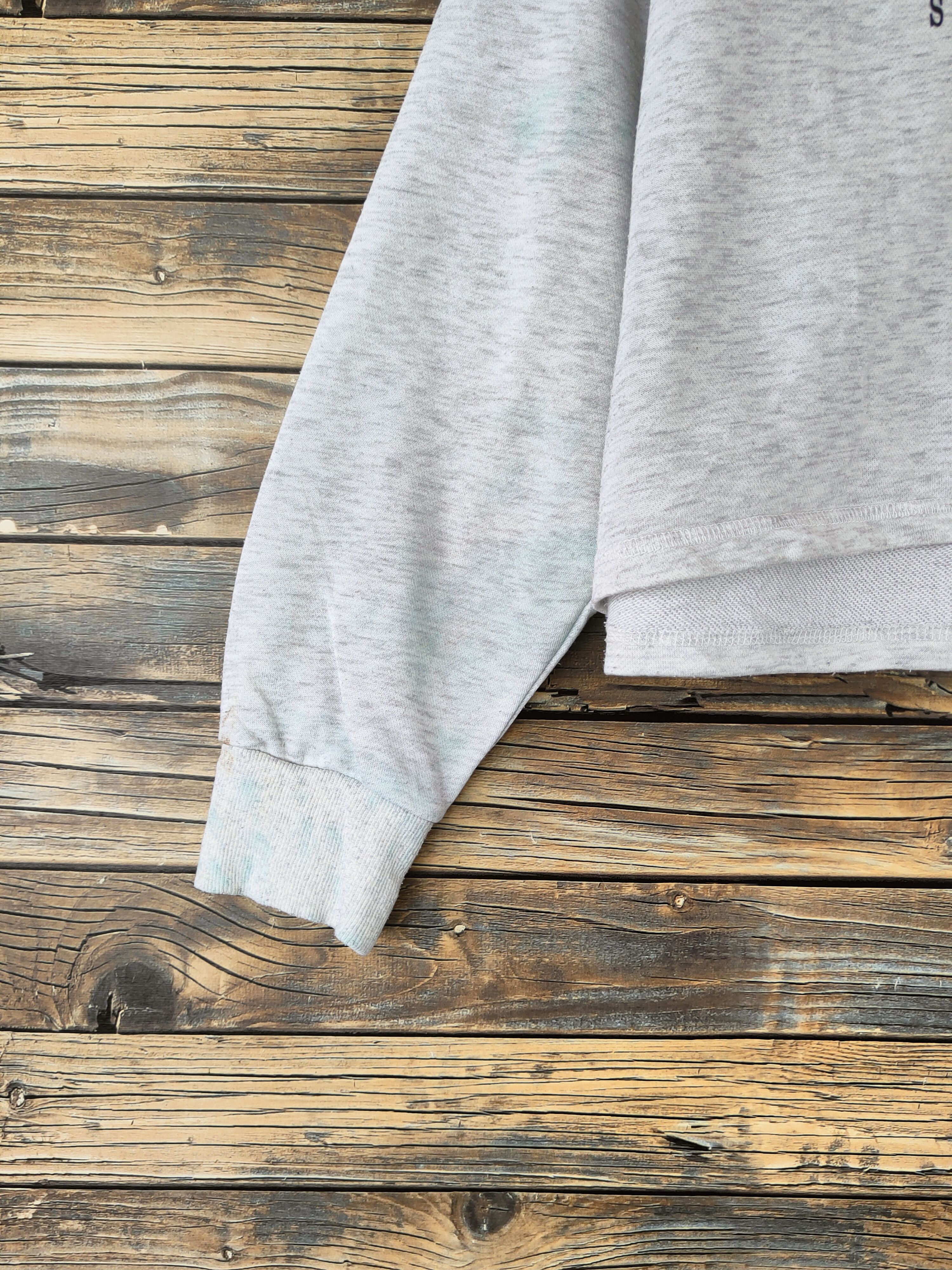 Japanese Brand SUPER RARE 💥 Lunacion Gray Crop Tops Size L / US 10 / IT 46 - 4 Thumbnail