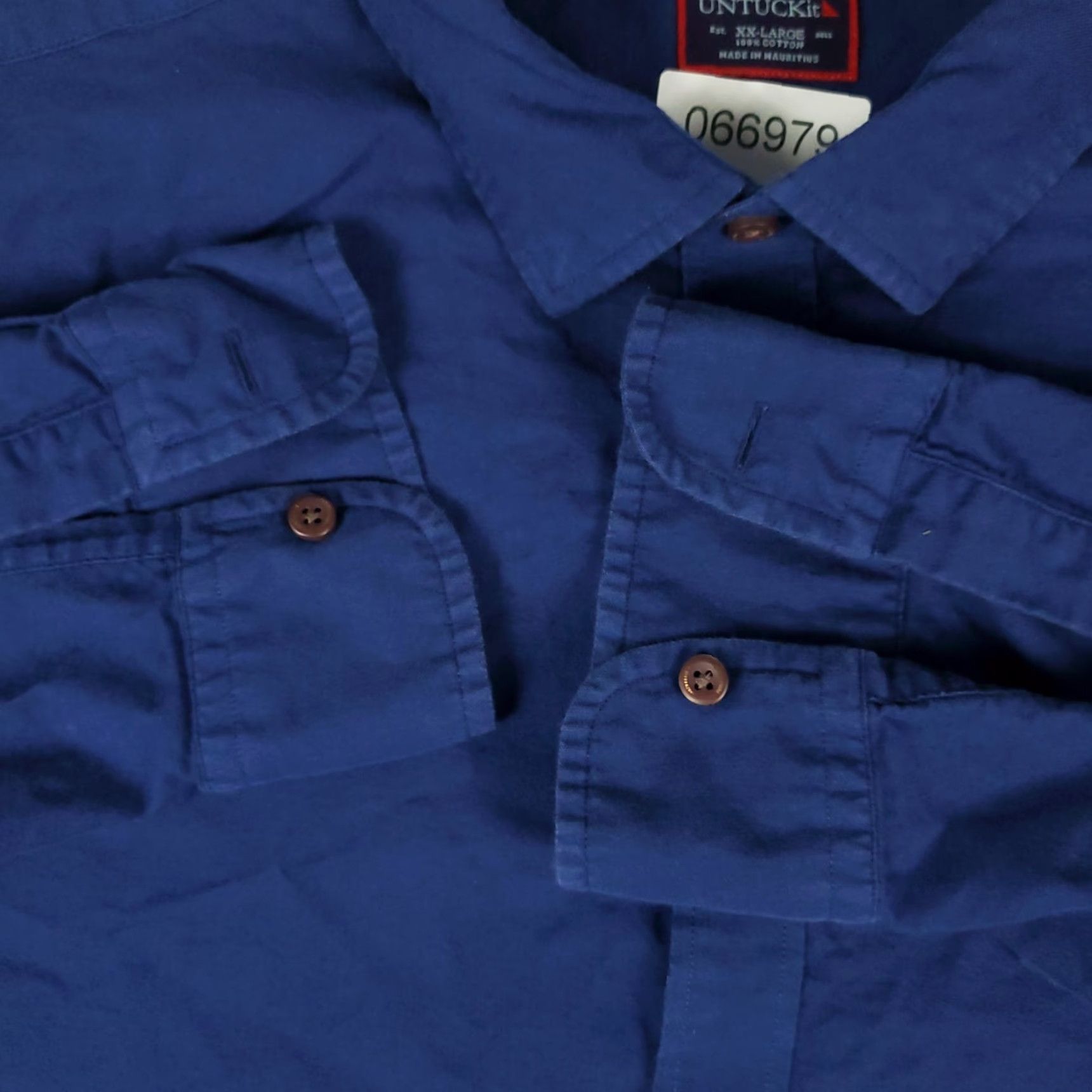 UNTUCKit UNTUCKit Shirt Mens 2XL Blue Flannel Button-Up Long Sleeve Casual Professional Shirt Size US XXL / EU 58 / 5 - 3 Thumbnail