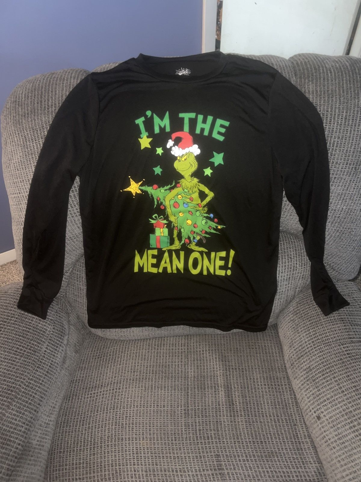 Holiday Brand Dr. Seuss The Grinch I’m The Mean One! LS Tee Size US M / EU 48-50 / 2 - 1 Thumbnail