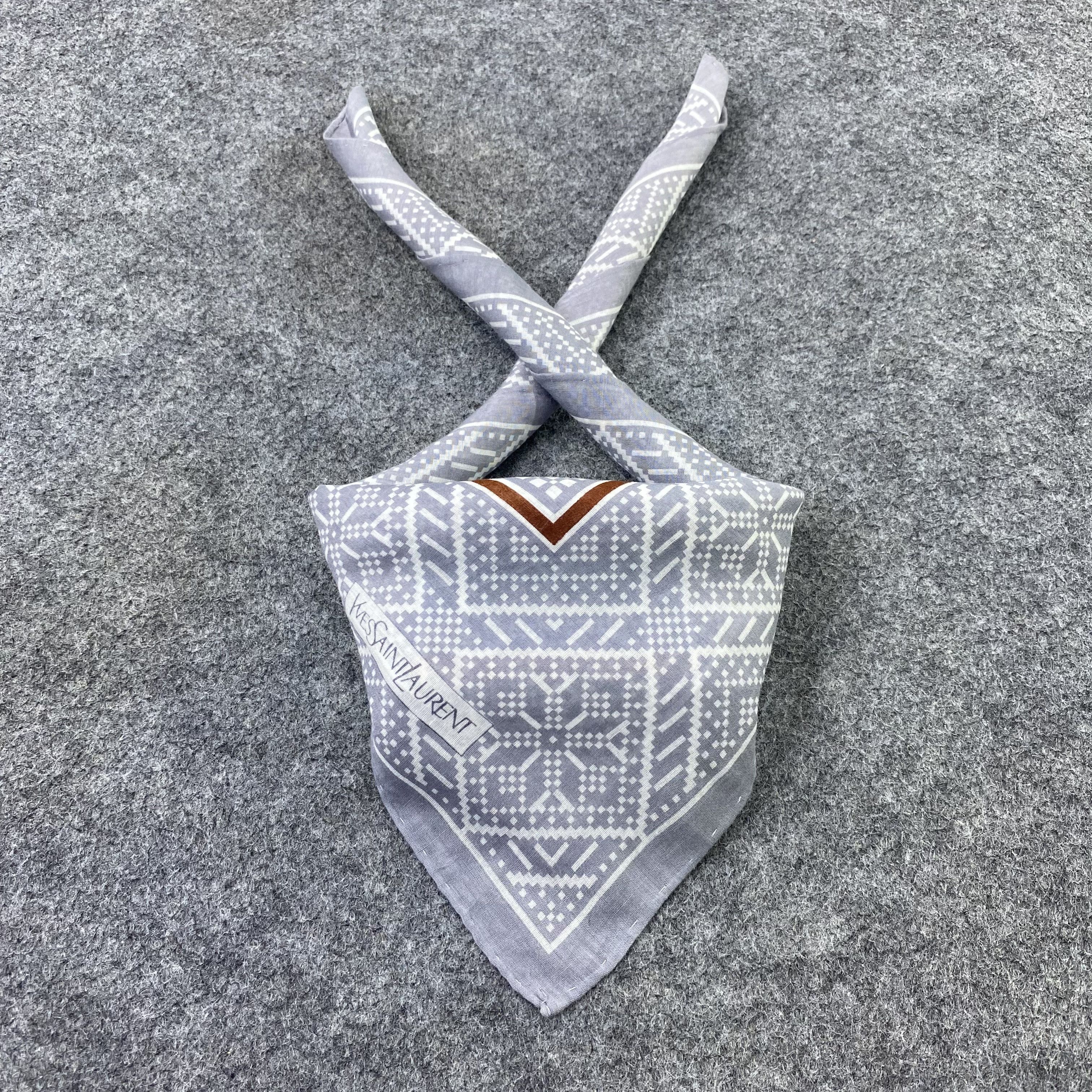 Yves Saint Laurent Yves Saint Larent Handkerchief Neckerchief Bandana-B1629 Size ONE SIZE - 2 Thumbnail