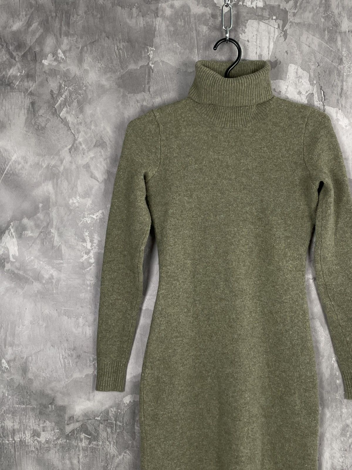 Ralph Lauren Ralph Lauren Women's Cable Knit Khaki Sweater Dress Size S / US 4 / IT 40 - 3 Thumbnail