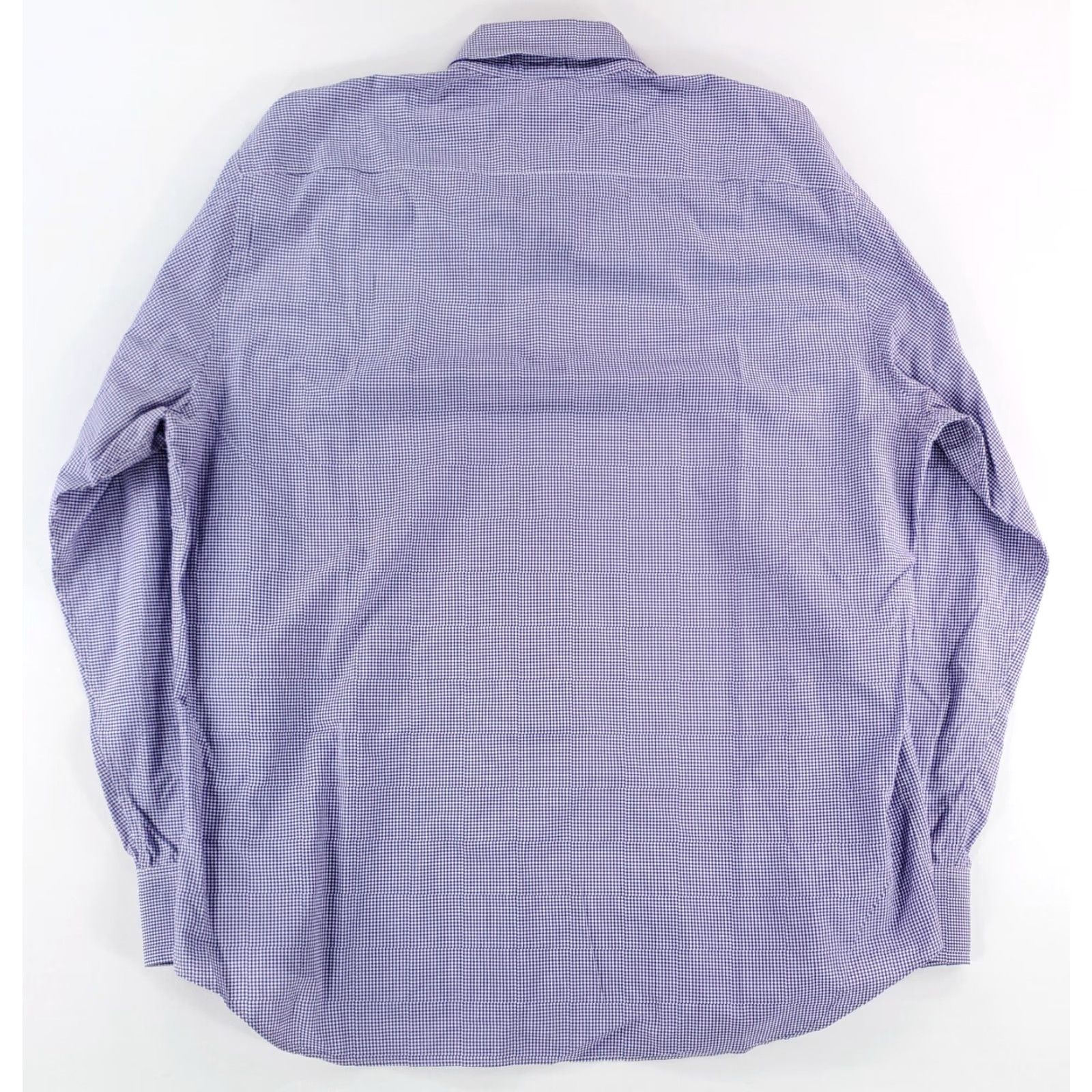 Paul Stuart Paul Stuart Button Down Shirt Long Sleeve Blue Check Made Canada Mens XL Size US XL / EU 56 / 4 - 5 Thumbnail