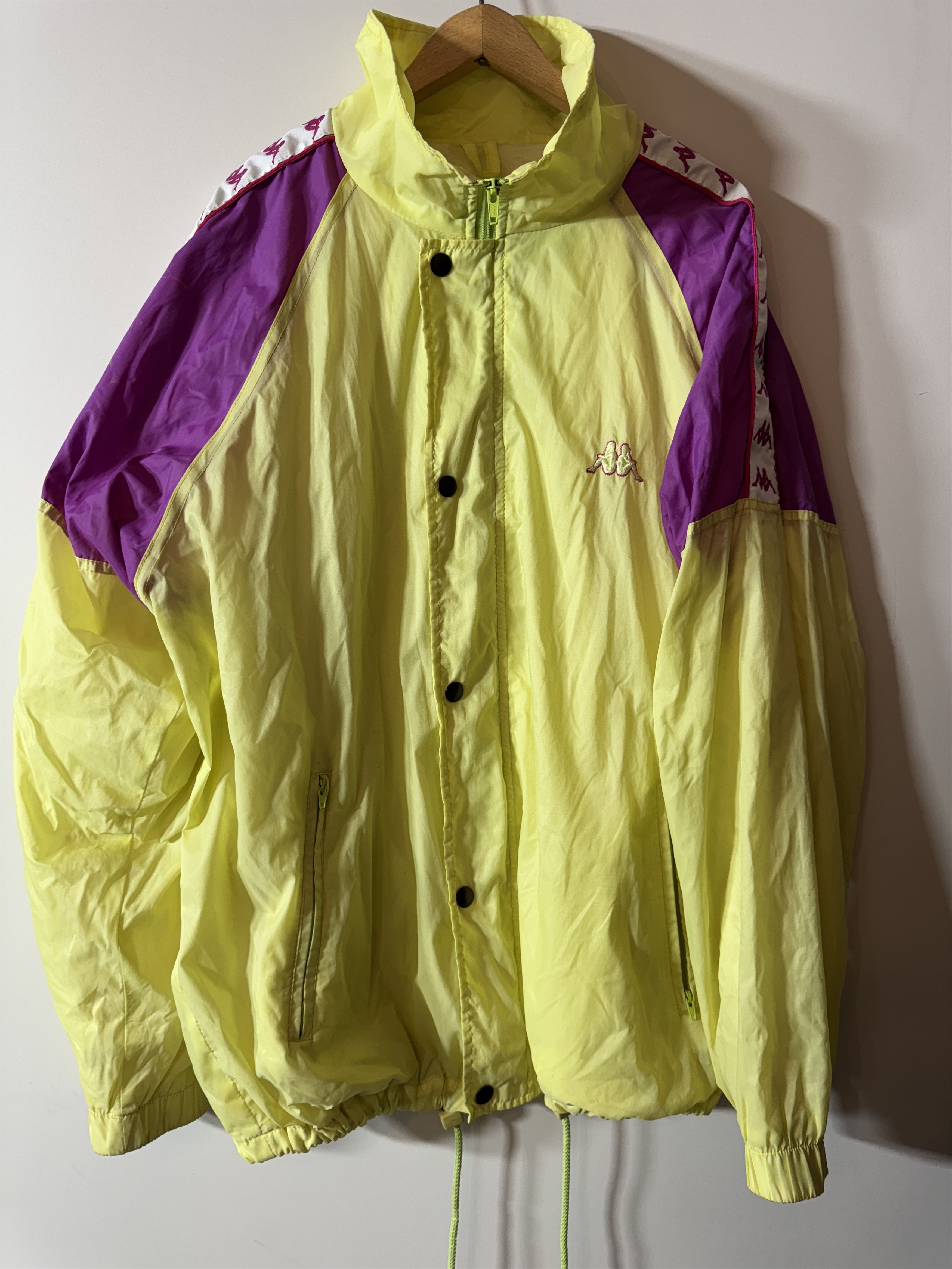 Kappa Vintage Kappa Neon Track Jacket M – Logo Taped Sleeves Size US M / EU 48-50 / 2 - 2 Thumbnail