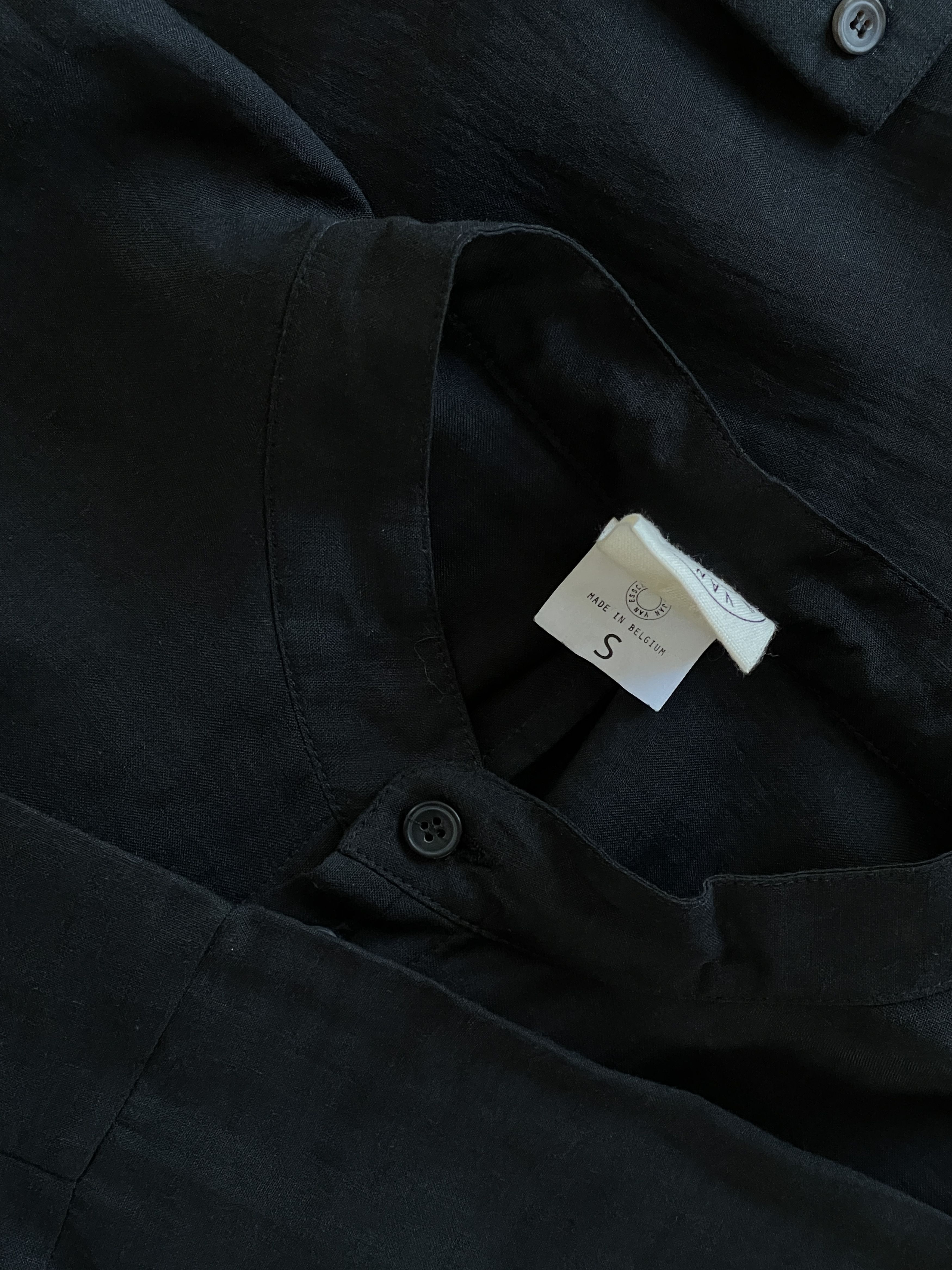 Jan Jan Van Essche Long Black button up Tunic Style- Raime Size US S / EU 44-46 / 1 - 6 Thumbnail
