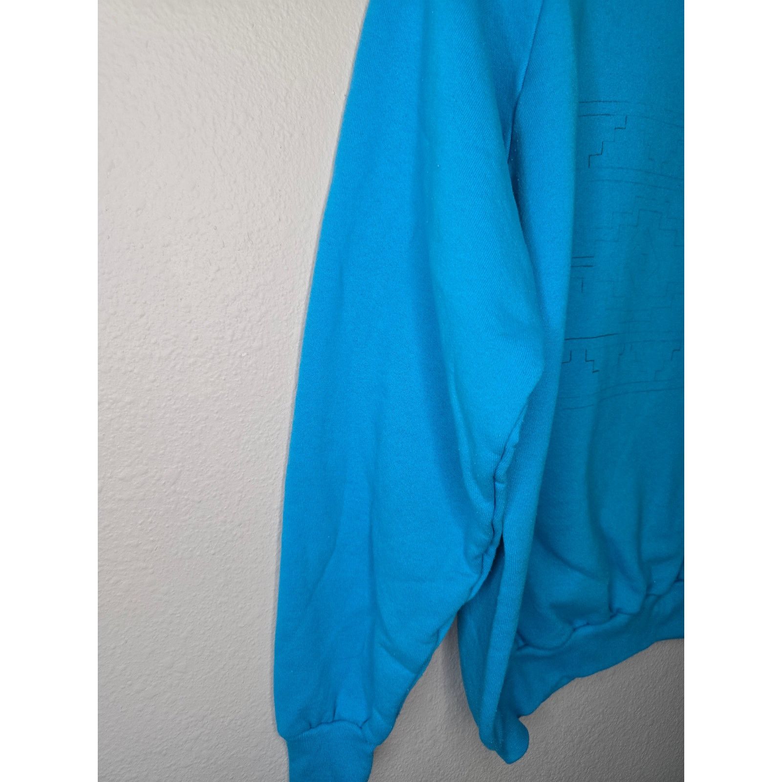 Fruit Of The Loom × Vintage Vintage Crewneck XL Blue Faded Graphic Sweatshirt Size US XL / EU 56 / 4 - 3 Thumbnail