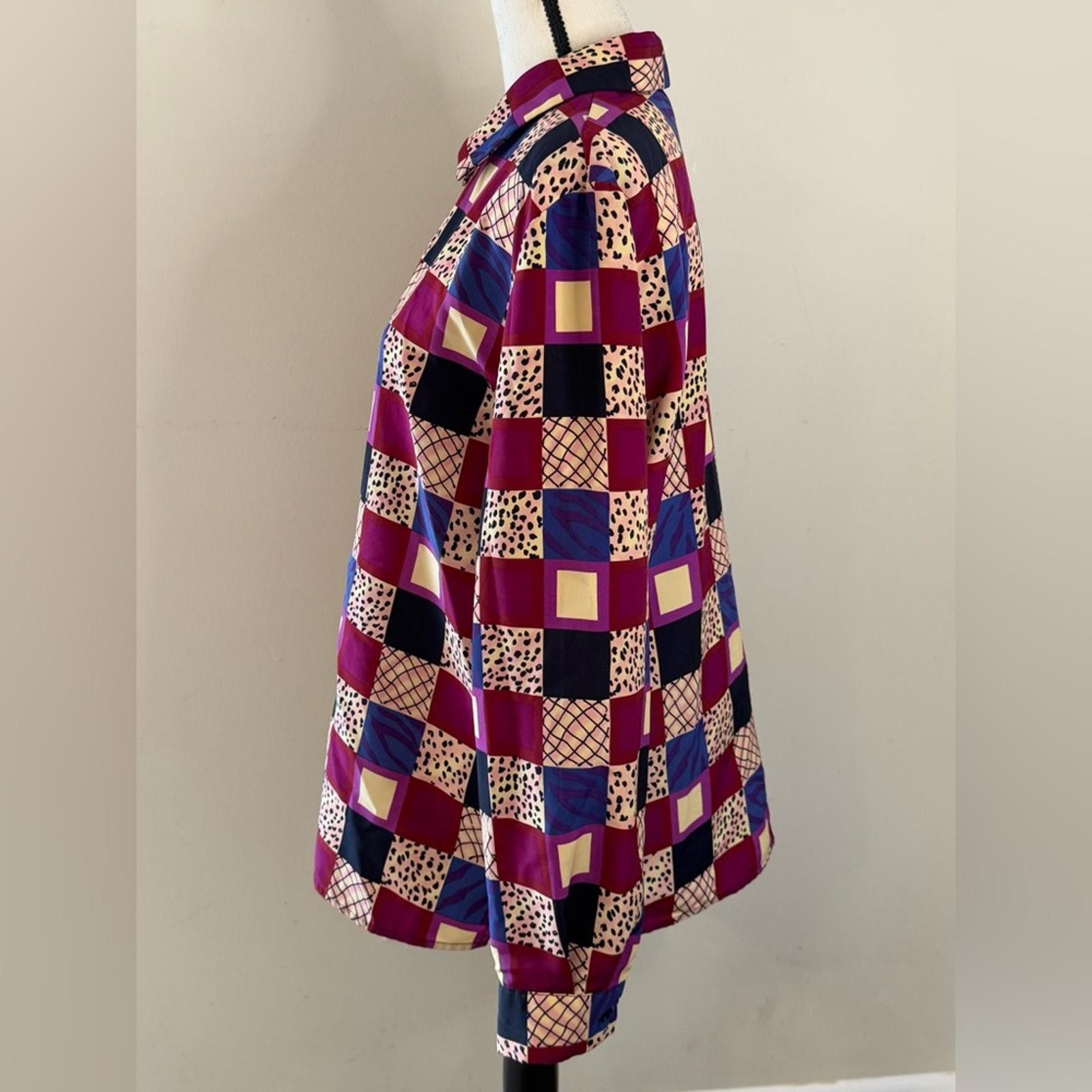 Other Joan Leslie patchwork & leopard print top Plus SZ 16 Size XXL / US 16-18 / IT 52-54 - 3 Thumbnail
