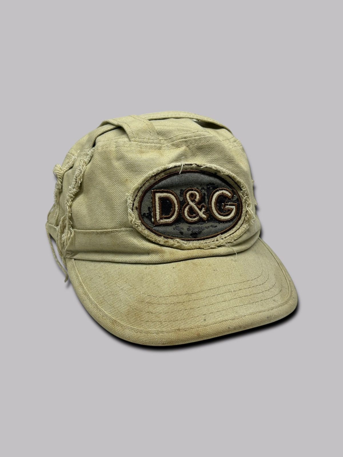 vintage italy製 Dolce & Gabbana denim cap Dolce & Gabbana vintage rare distressed d&g Dolce&Gabbana hat cap