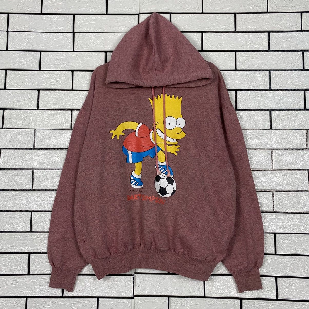 Japanese Brand 📌Vintage Hoodie Pull Over Bart Simpsons Big Logo Size US L / EU 52-54 / 3 - 2 Thumbnail