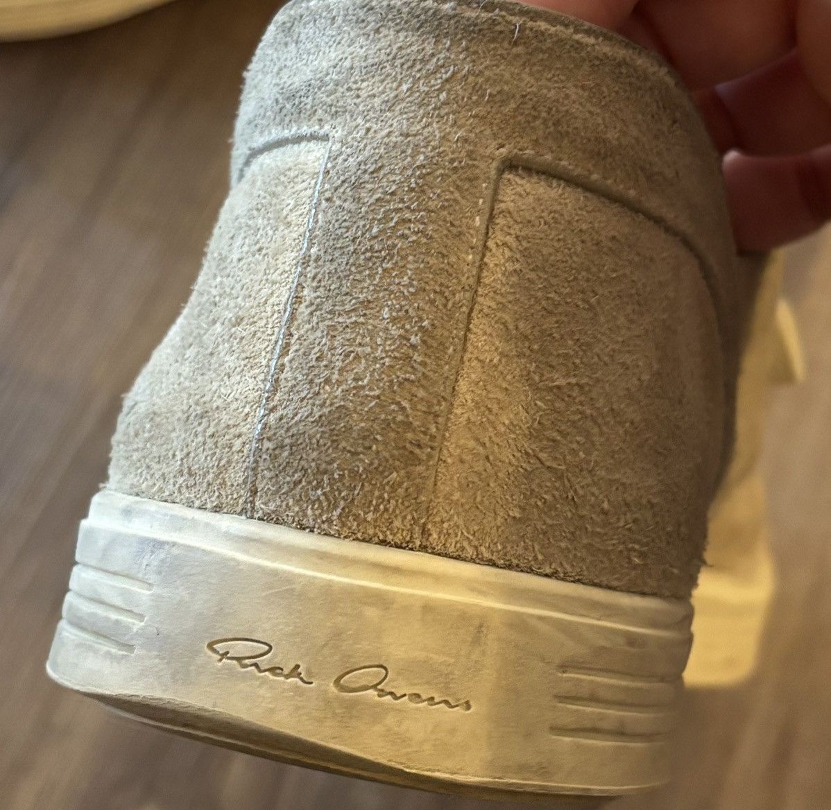 Rick Owens Rick Owens - 'Low Sneaks' canvas suede shoes Size US 11 / EU 44 - 6 Thumbnail