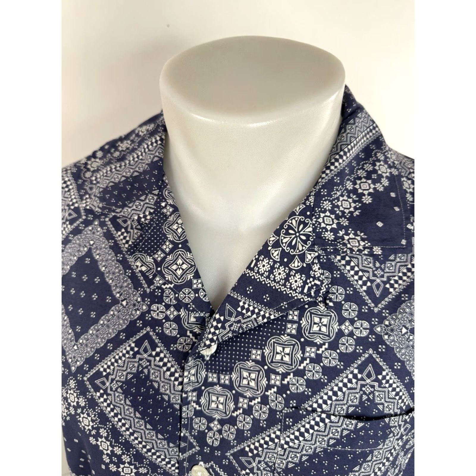 Todd Snyder TODD SNYDER - PAISLEY Bandana Print Collar Mens L Shirt Size US L / EU 52-54 / 3 - 2 Thumbnail
