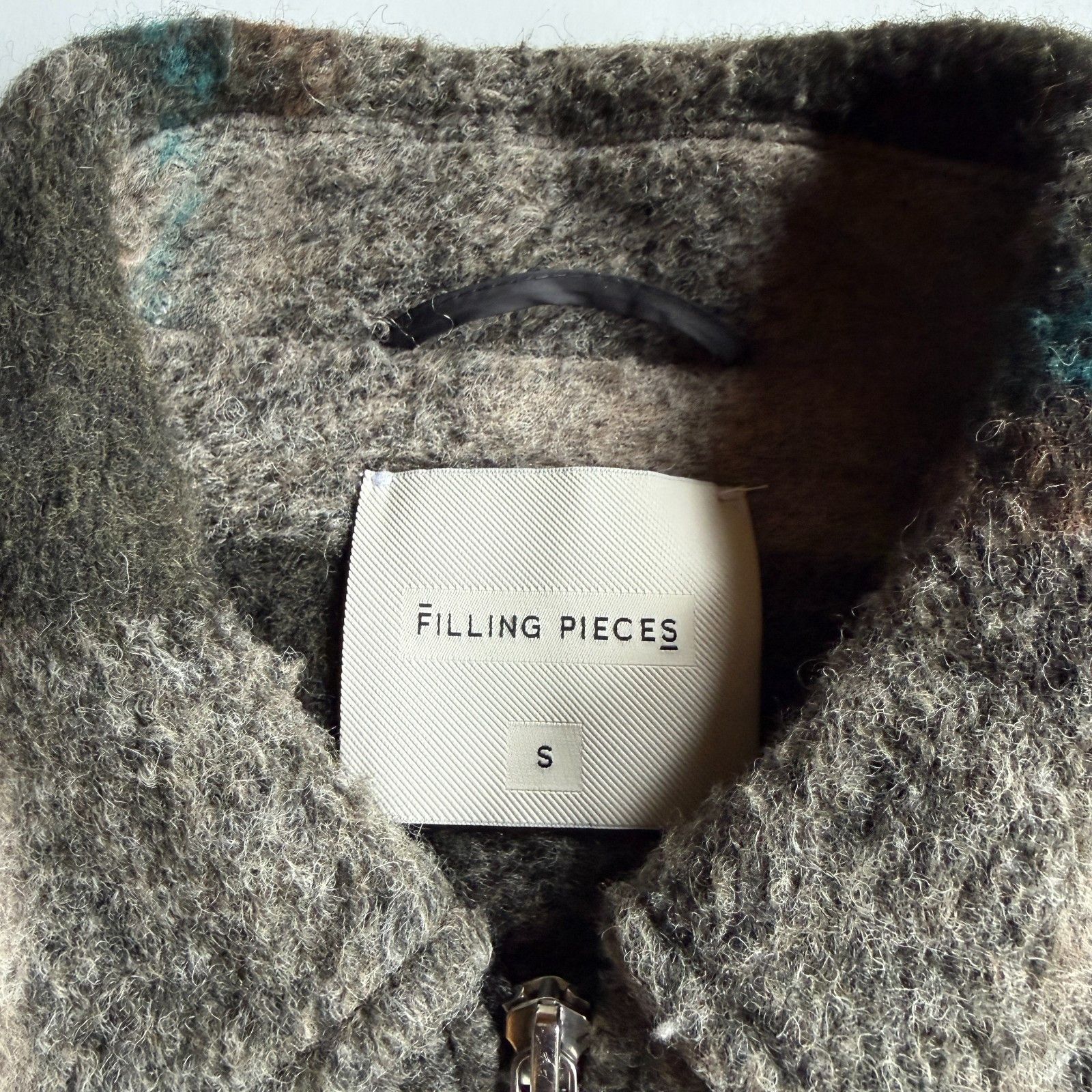 Filling Pieces Filling Pieces Wool Blend Gray Plaid Zip Jacket Size US S / EU 44-46 / 1 - 5 Thumbnail