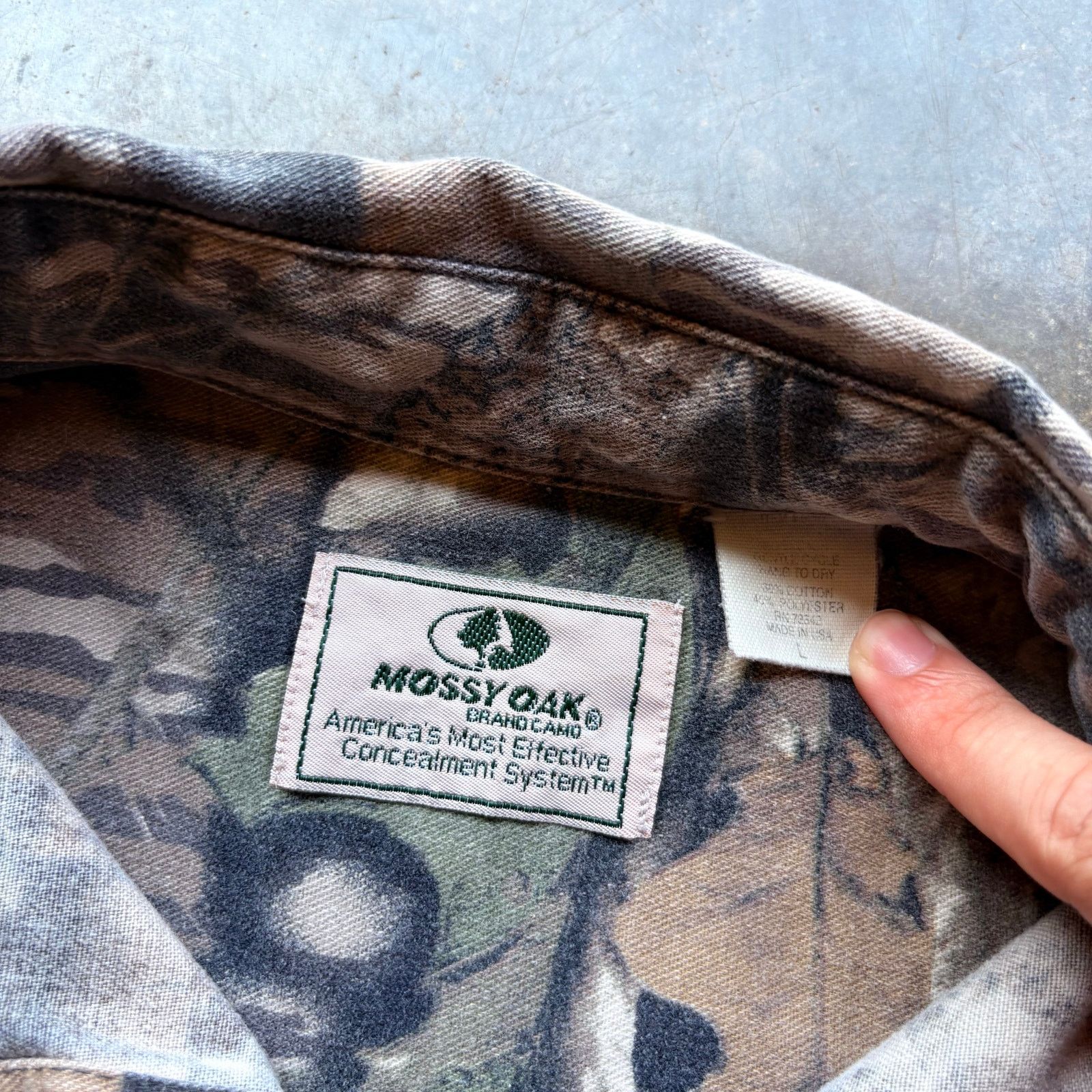 Mossy Oaks Vintage 80s Mossy oaks camo cotton Shirt Size US XL / EU 56 / 4 - 3 Thumbnail