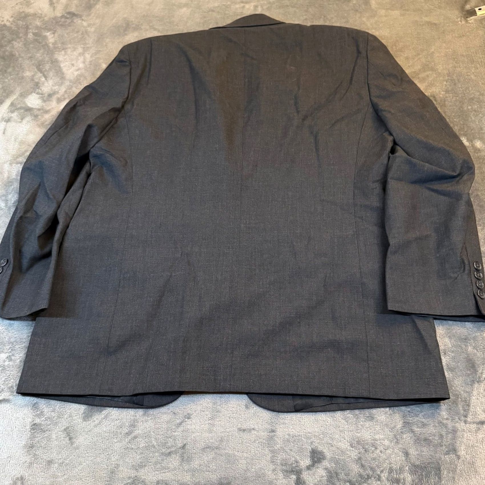 Stafford Stafford Blazer Jacket Mens 44 Short Gray Wool 2 Button Single-Breasted Business Vintage: No Size US 44 / EU 60 - 5 Thumbnail