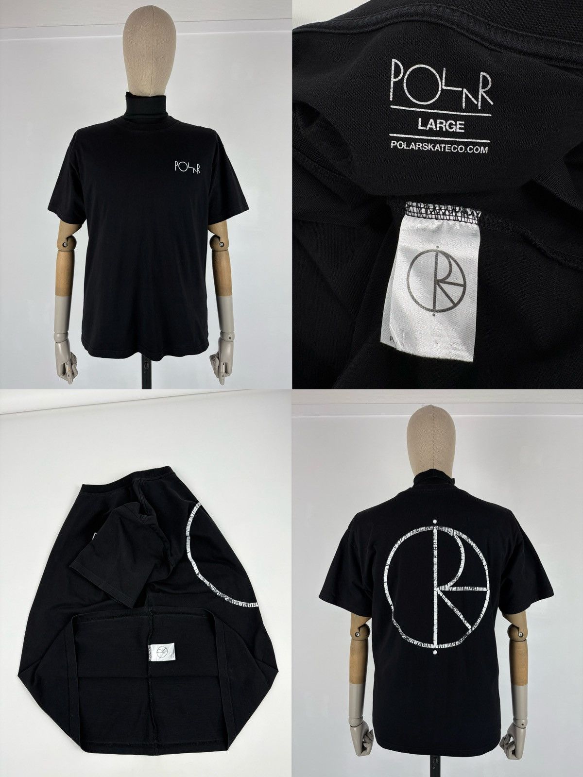 Polar Skate Co. Men's Polar Stroke Big Logo Black Print Short Sleeve T-Shirt Size US M / EU 48-50 / 2 - 1 Thumbnail
