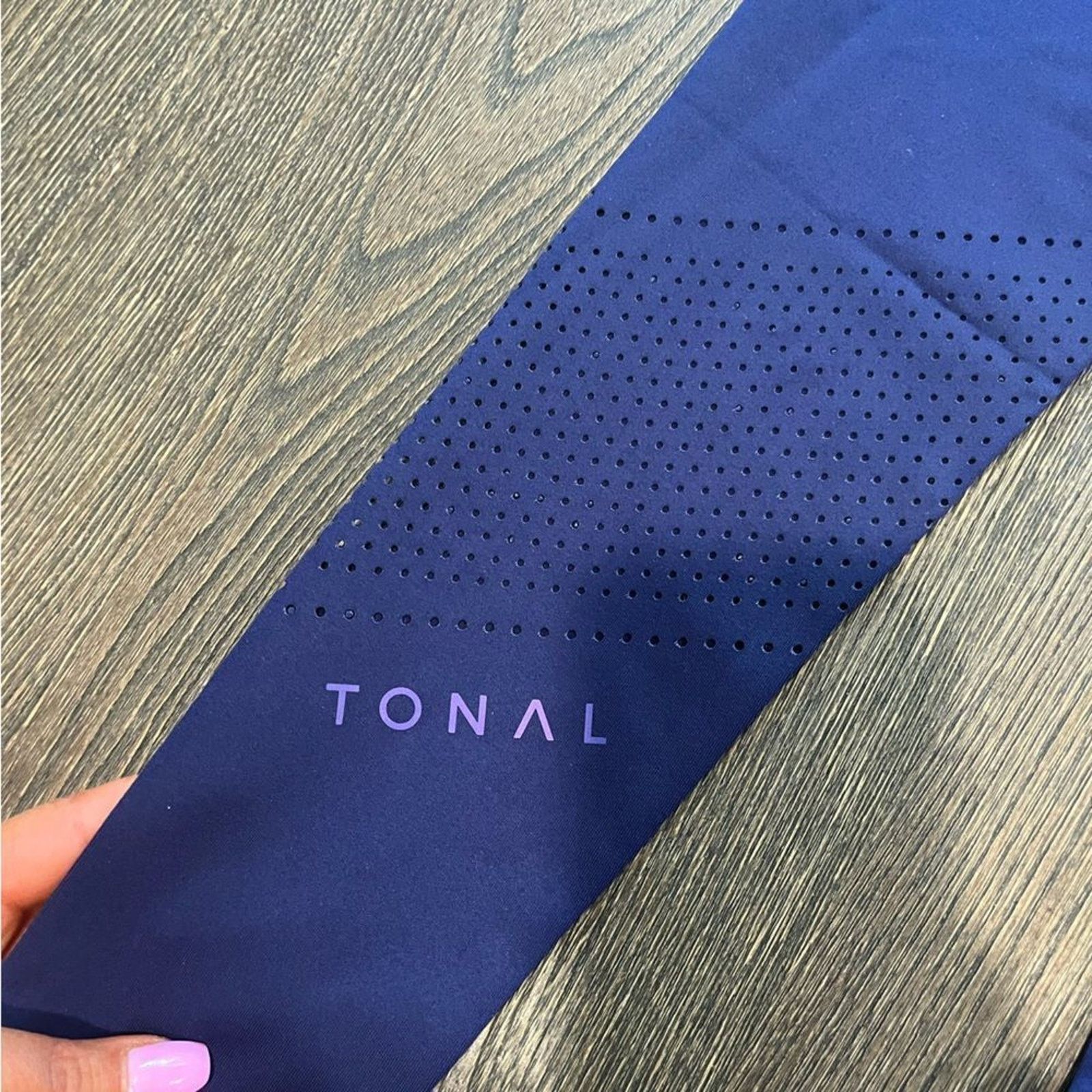 Vintage NWOT Tonal Womens Navy Blue High Waist Athletic Leggings XS Size 25" / US 0 / IT 36 - 5 Thumbnail