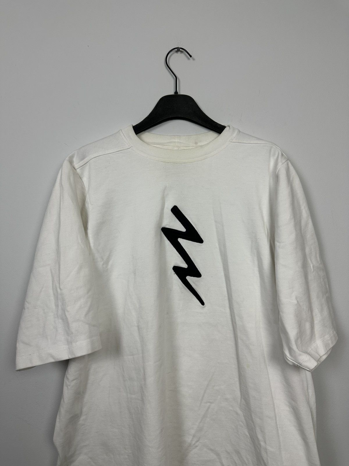 Rick Owens FW19 ‘LARRY’ Lightning Embroidered Jumbo Tee Size US M / EU 48-50 / 2 - 2 Thumbnail