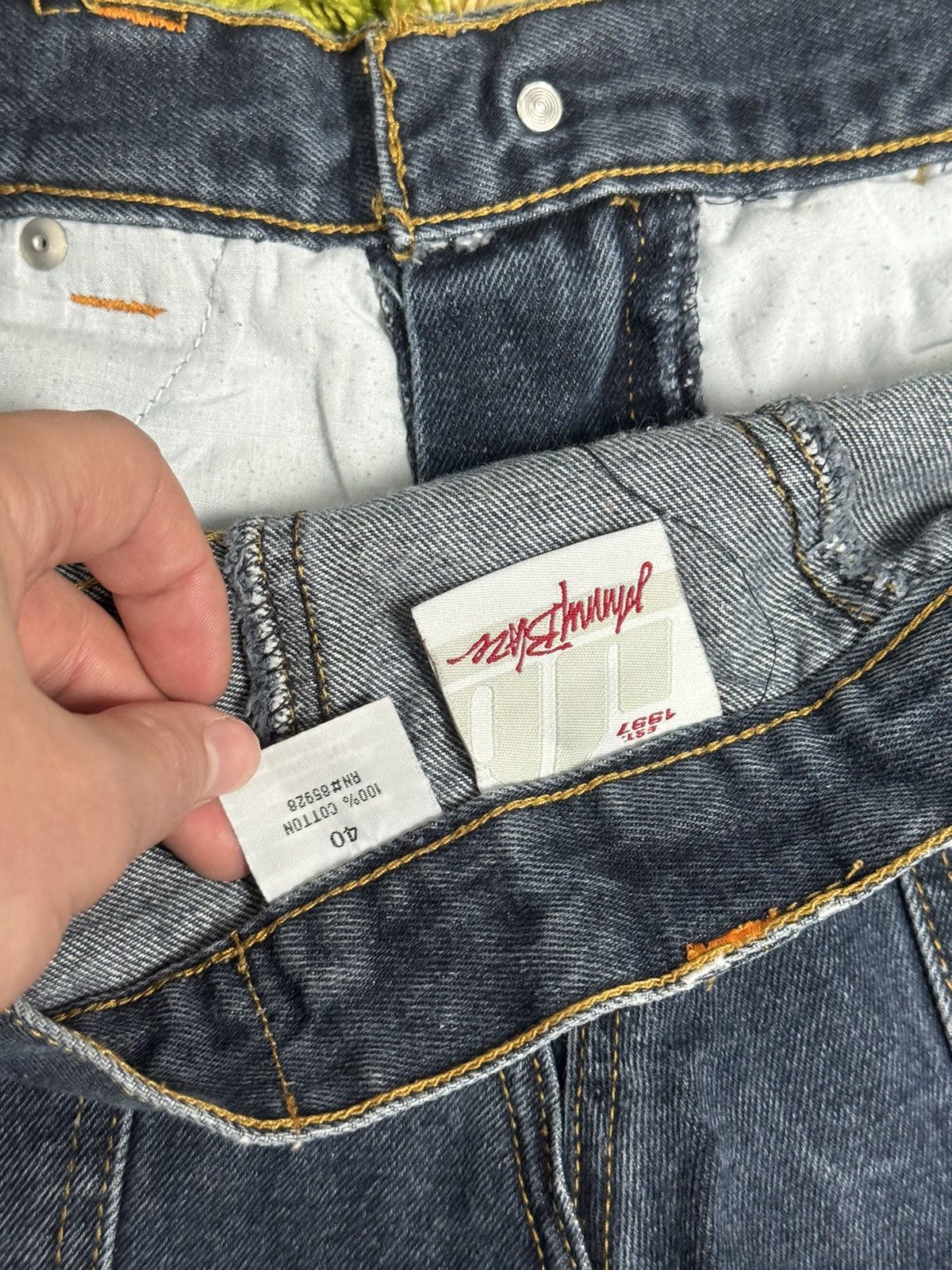 JNCO × Japanese Brand × Wu-Tang Clan Vintage baggy johny blaze jeans very rare skate jeans Size US 40 / EU 56 - 11 Thumbnail