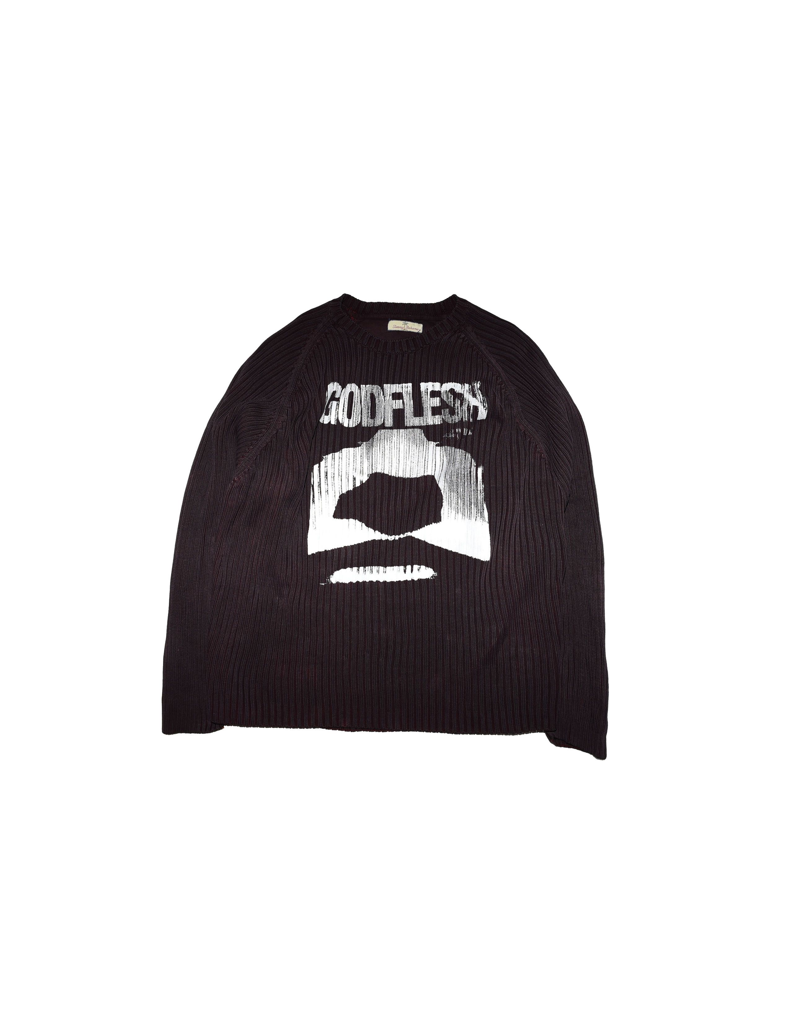 Vintage Godflesh Sample Cable Knit Sweater by Digital Trenches Size US XXL / EU 58 / 5 - 1 Thumbnail