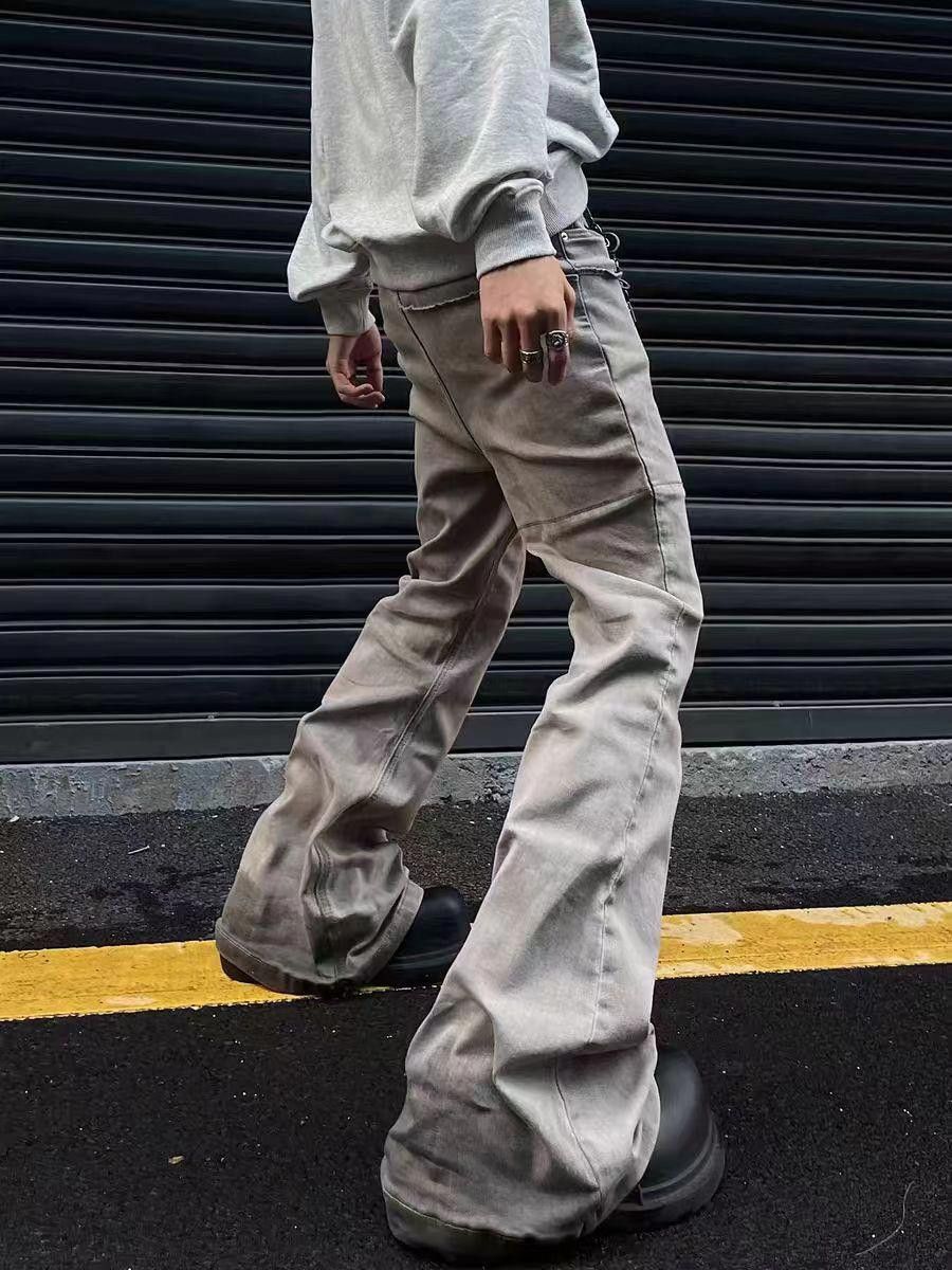 Jean Baggy Stacked Flare Denim Jeans Size US 28 / EU 44 - 3 Thumbnail