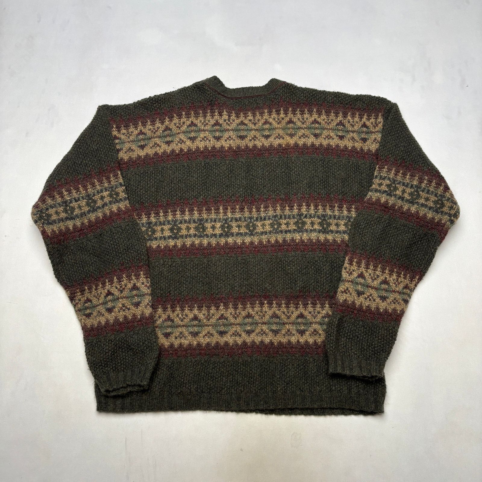 Vintage × Woolrich Woolen Mills Vintage Woolrich Wool Blend Fair Isle Sweater Men's XL Size US XL / EU 56 / 4 - 3 Thumbnail