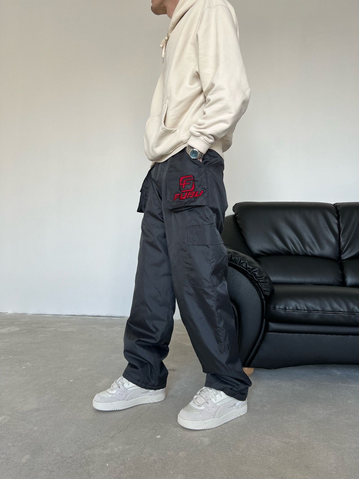 image of Fubu Trackpants in Grey, Men's (Size 32)