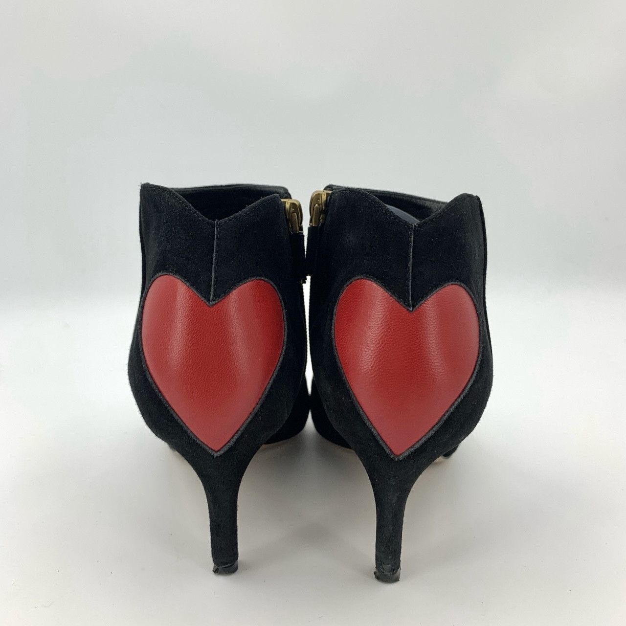 Dior Dior Heart Detail Black Suede Pointed-Toe Stiletto Heels Size US 7 / IT 37 - 4 Thumbnail