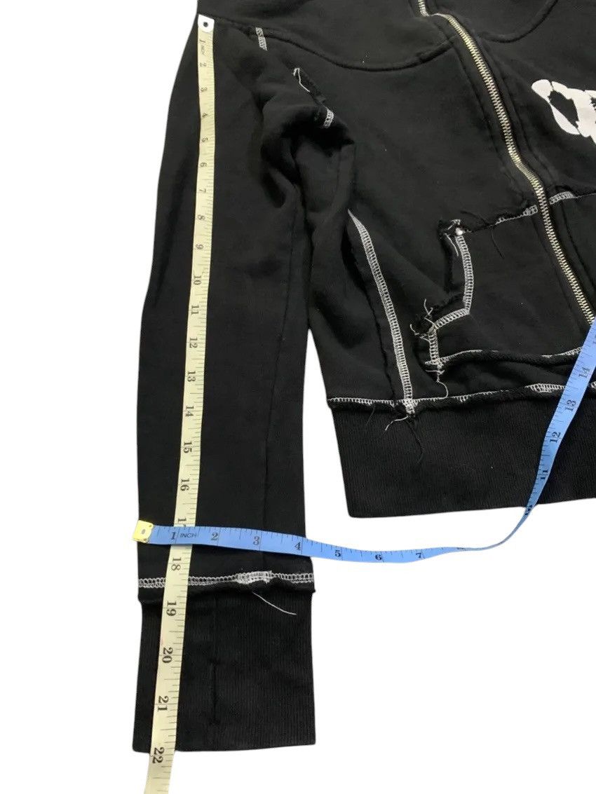 Japanese Brand Cerric Crazy Distressed Zip Up Jacket Hoodie Rock Punk Style Size M / US 6-8 / IT 42-44 - 16 Thumbnail