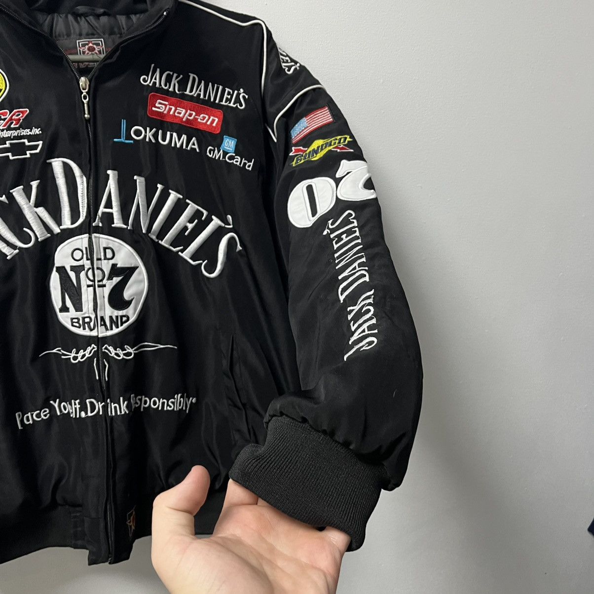 Formula 1 90s Vintage Nascar Jack Daniels Racing Bomber Jacket M Size US M / EU 48-50 / 2 - 5 Thumbnail