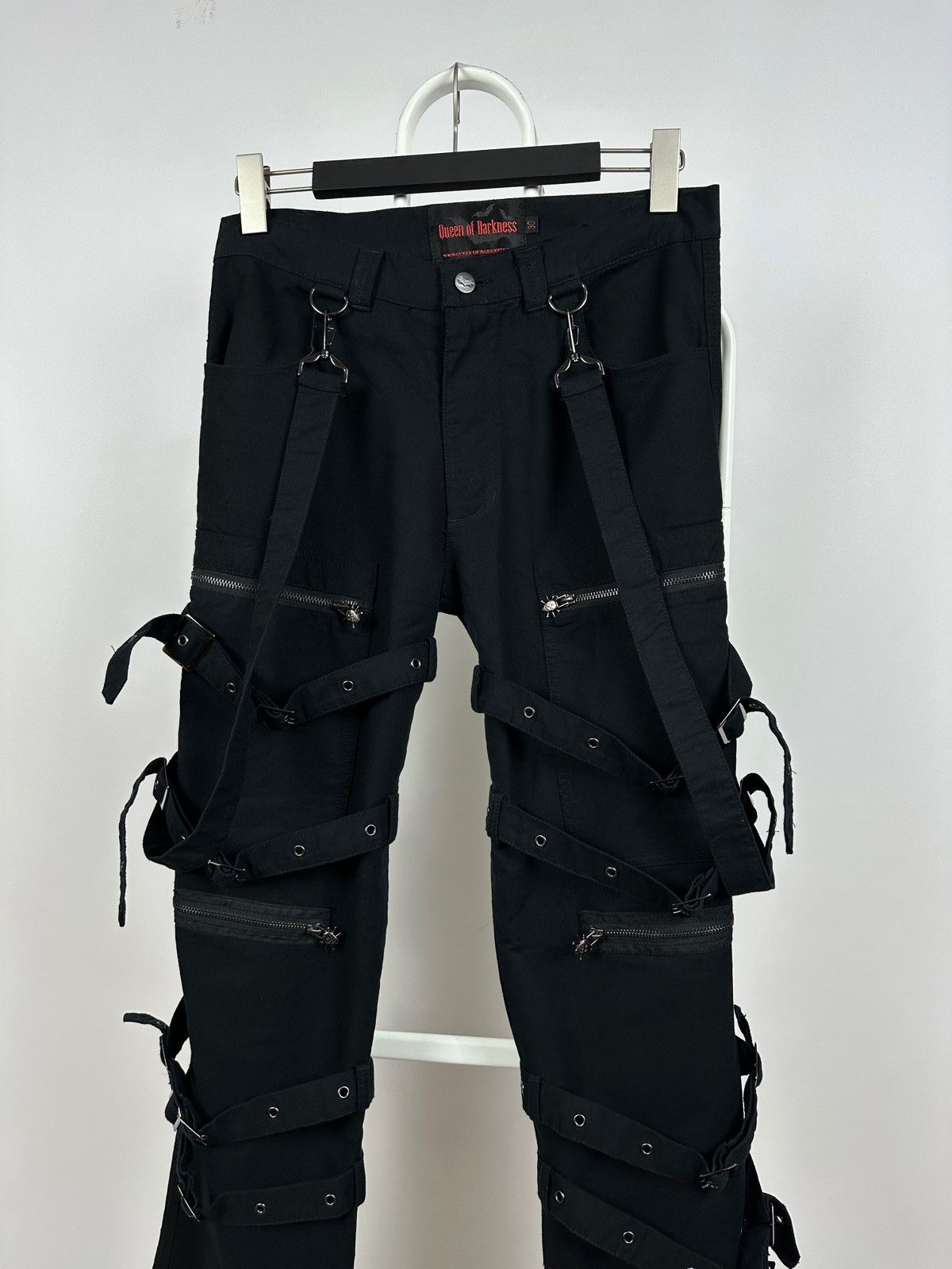Queen Of Darkness Avant Garde Punk Goth Bondage Cargo Pants