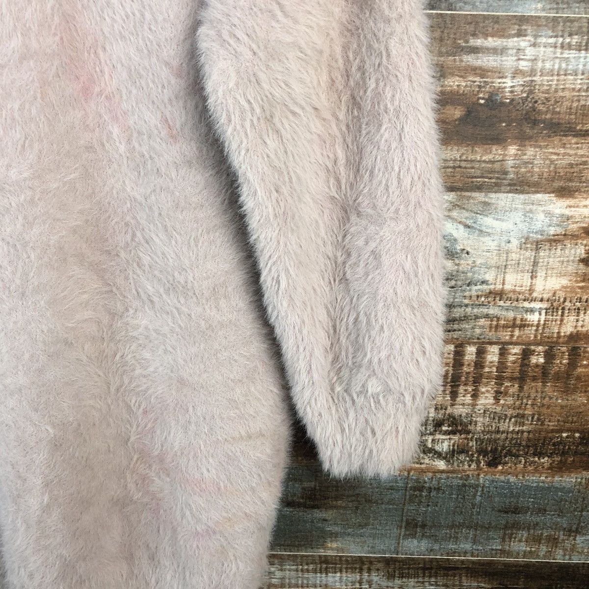 Japanese Brand DL Ingni Brown fur shaggy mohair Cardigan Knitwear #C365 Size M / US 6-8 / IT 42-44 - 16 Thumbnail