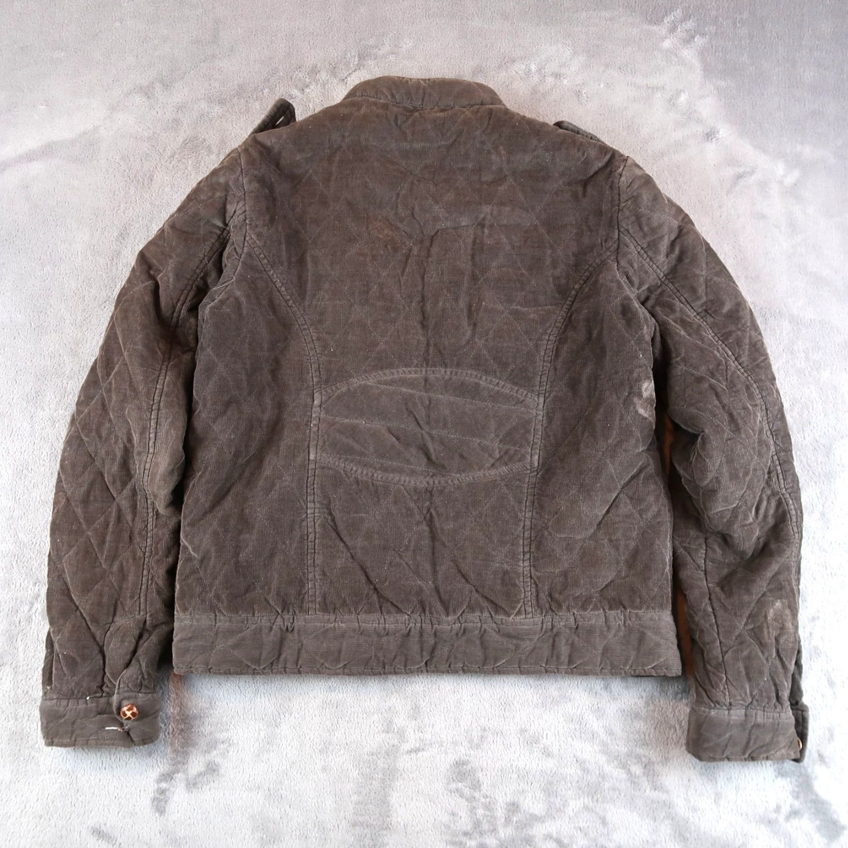 Vintage VINTAGE Salt & Pepper Brown Corduroy Bomber Jacket Women Medium M Quilted Casual Size M / US 6-8 / IT 42-44 - 2 Thumbnail