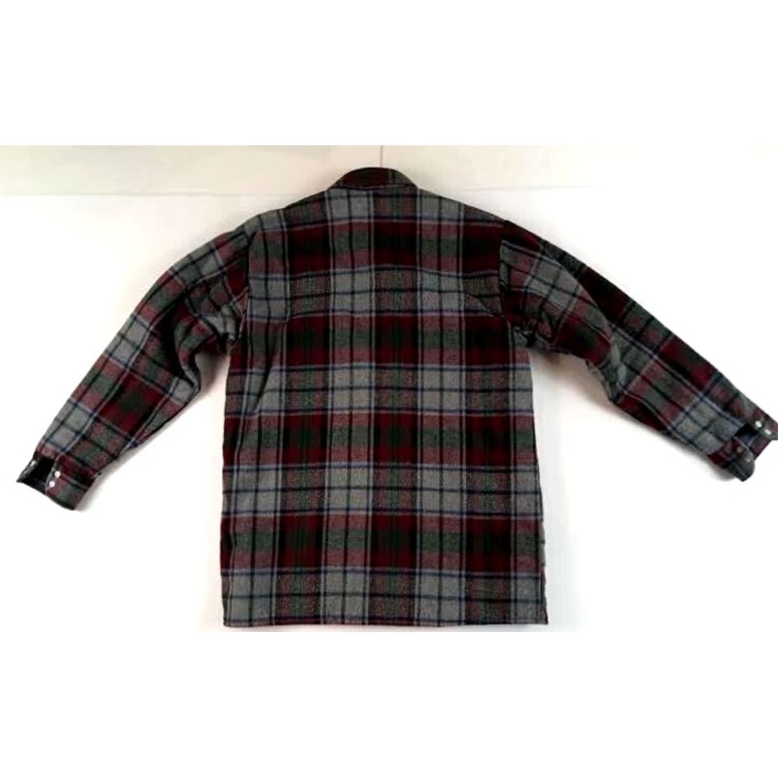 Vintage VINTAGE Five Brothers Shirt Jacket Adult M Plaid Insulated Quilted Button Front USA Pattern: Plaid blue,green,grey,red Size US M / EU 48-50 / 2 - 5 Thumbnail
