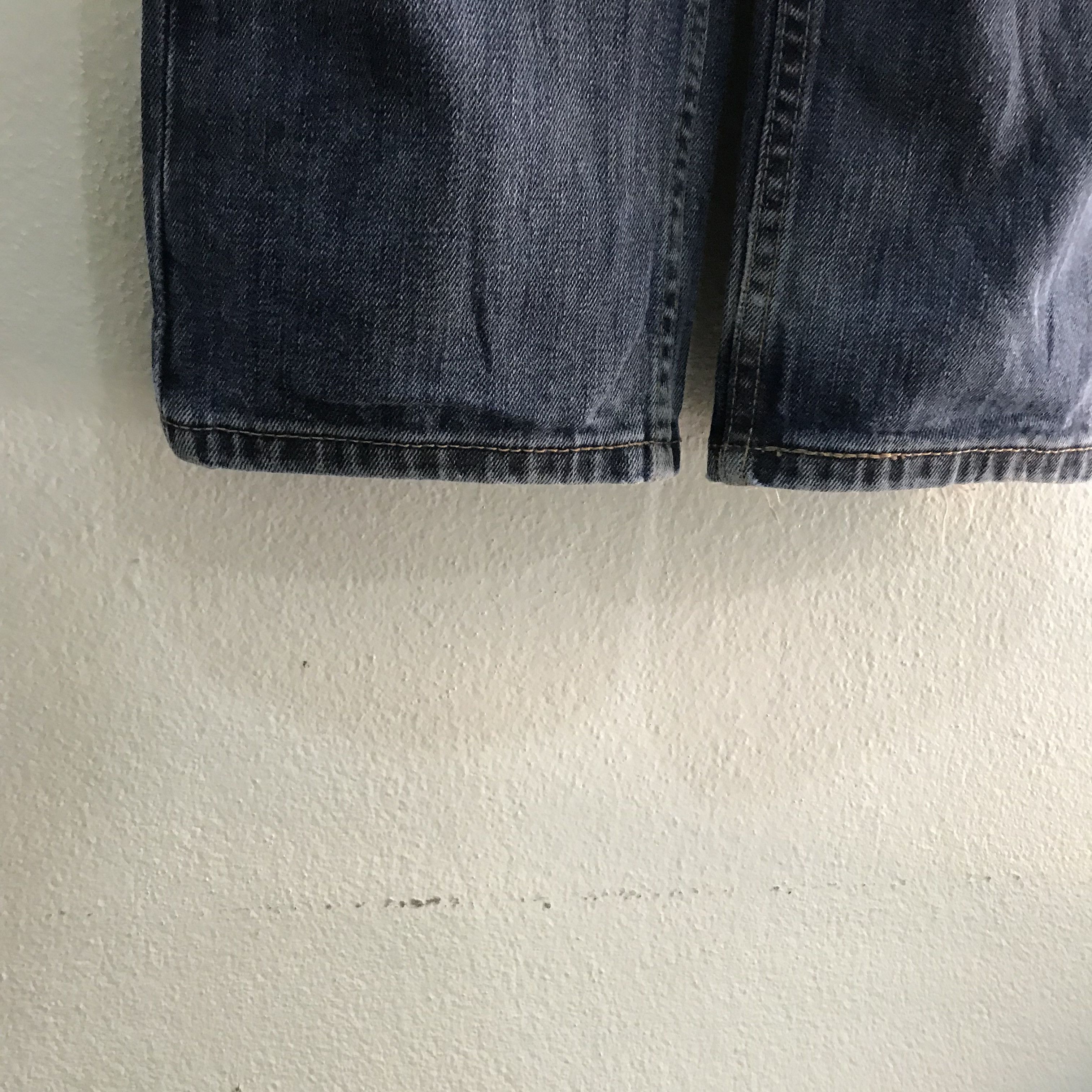 Levi's Vintage Retro Levis 511 Slim Straight Distressed Ripped Knee Size US 34 / EU 50 - 7 Thumbnail