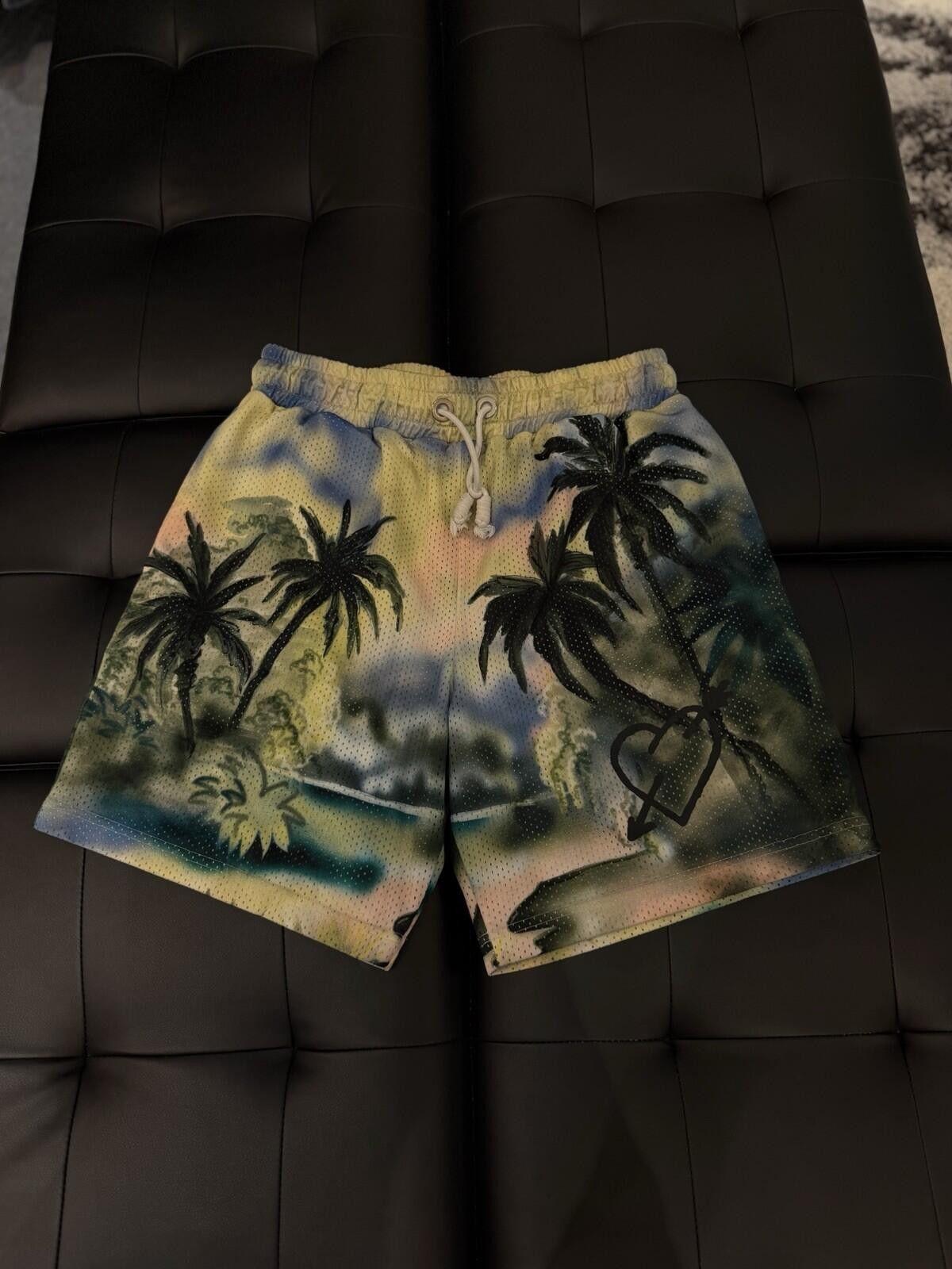 Palm Angels Size Large - Palm Angels Men’s Multicolor Paradise Shorts Size US 34 / EU 50 - 1 Thumbnail