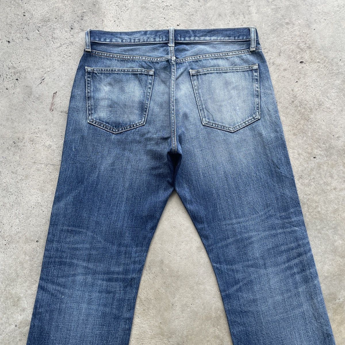 Japanese Brand × Jean × Vintage W35 Vintage Japanese Faded Denim Distressed Jeans Pants Size US 35 - 9 Thumbnail