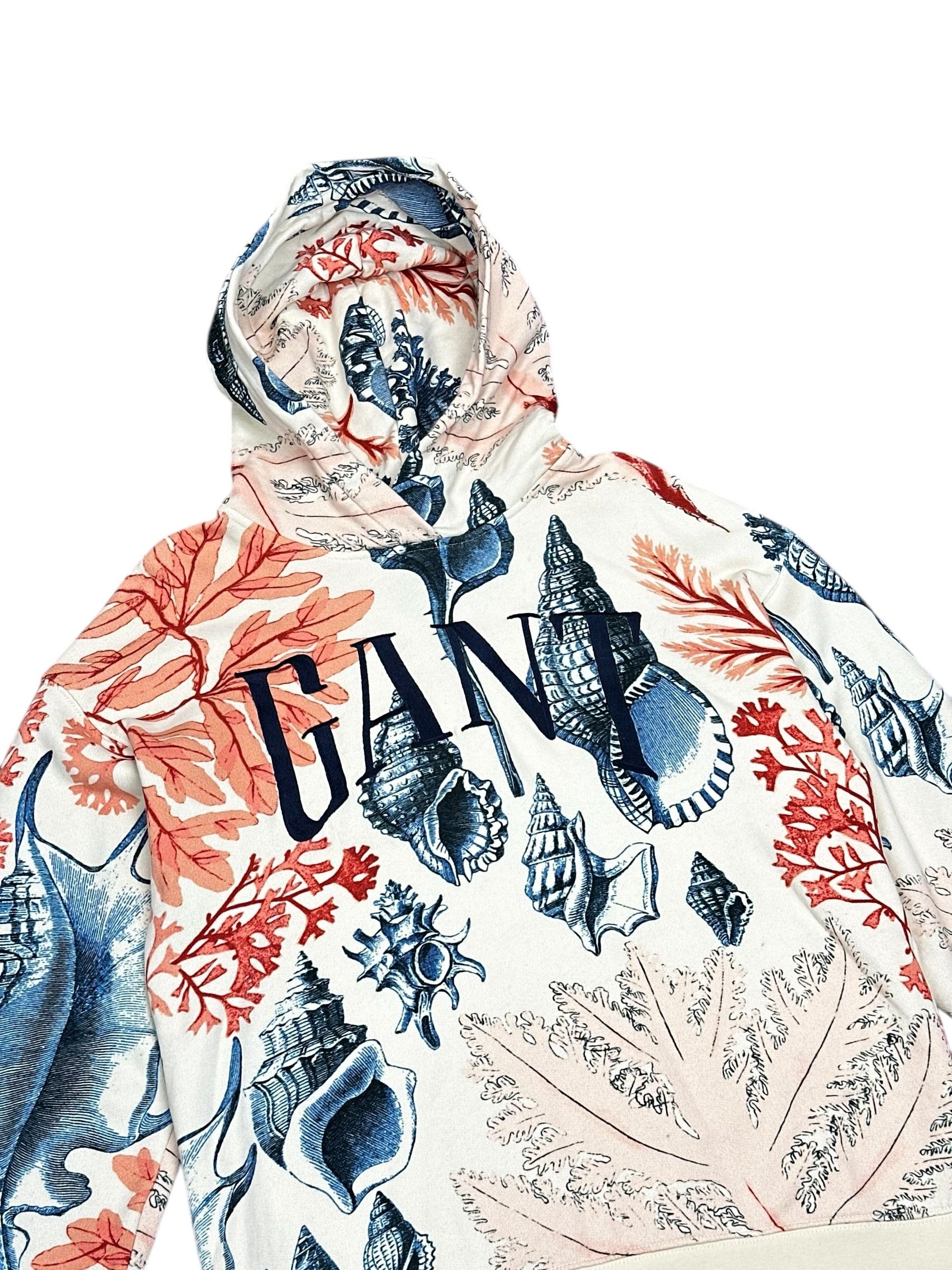 Gant Gant floral printed soft hoodie Size US M / EU 48-50 / 2 - 2 Thumbnail