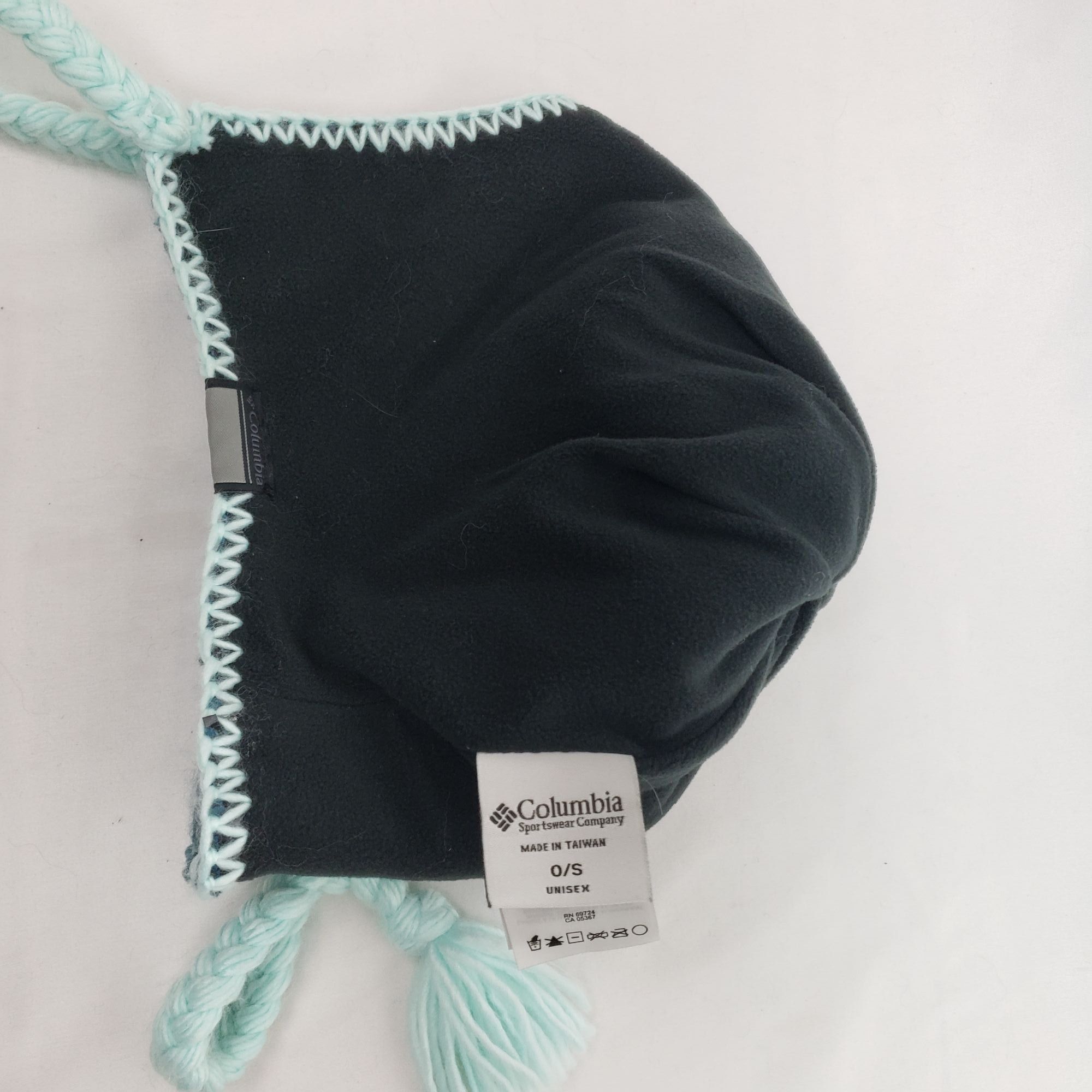 Columbia Columbia Knit Winter Ski Teal/White Hat w/Tassels Unisex Size ONE SIZE - 5 Thumbnail