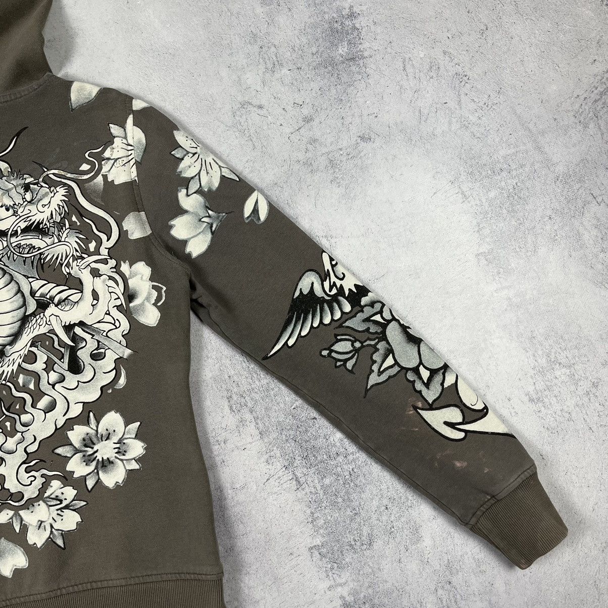 Ed Hardy Vintage Ed Hardy y2k dragon tattoo hoodie 90’s Size S / US 4 / IT 40 - 5 Thumbnail