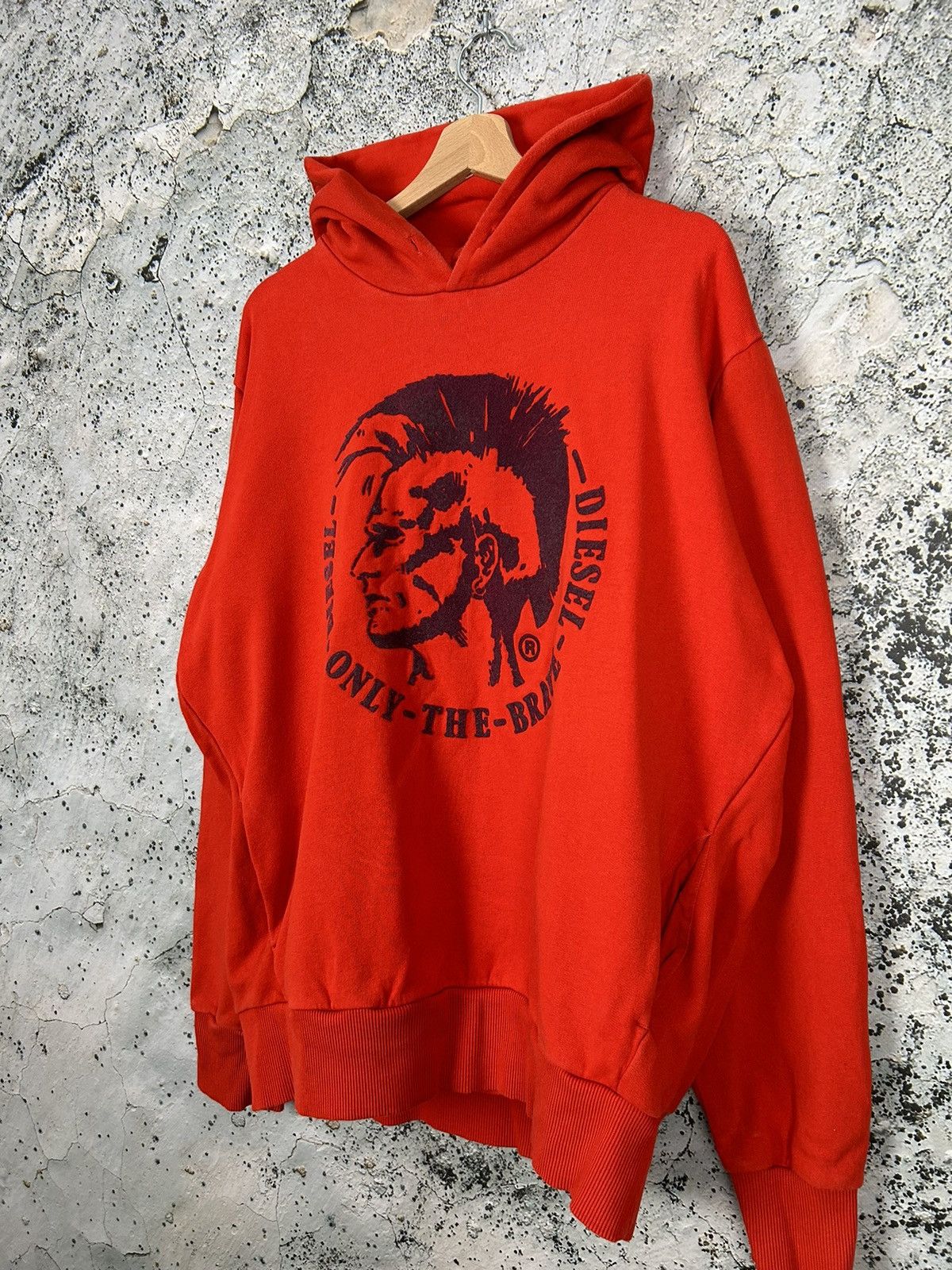 Diesel Vintage Diesel Y2K 00s Hoodie Logo Hype Rare Punk Grunge Size US XXL / EU 58 / 5 - 2 Thumbnail
