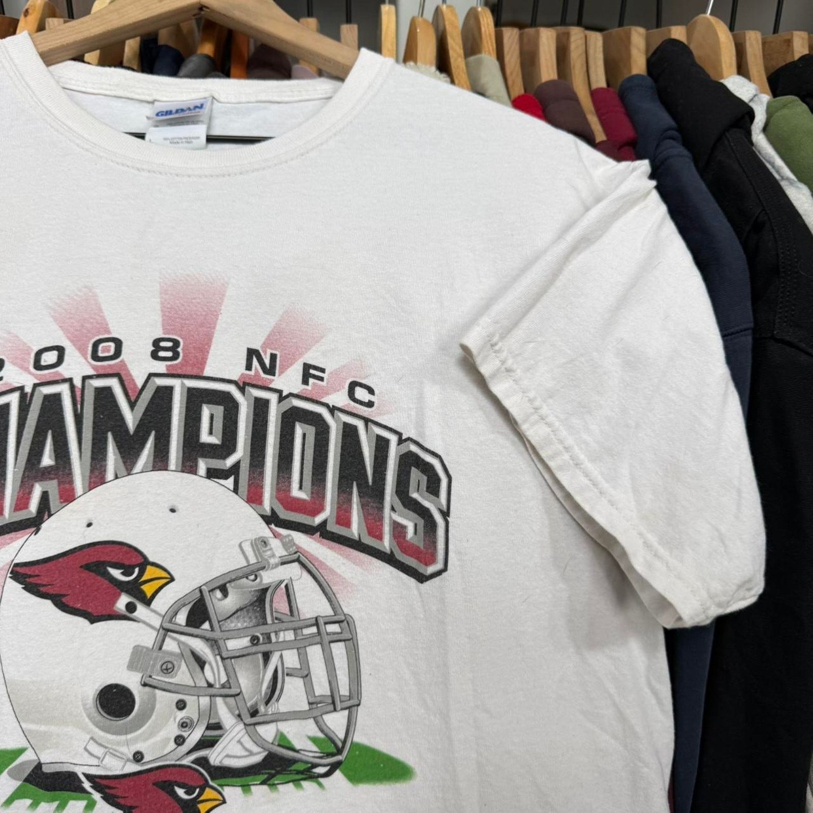 Gildan Vintage 2008 NFC Champions Cardinals T-Shirt Distressed Size US L / EU 52-54 / 3 - 3 Thumbnail