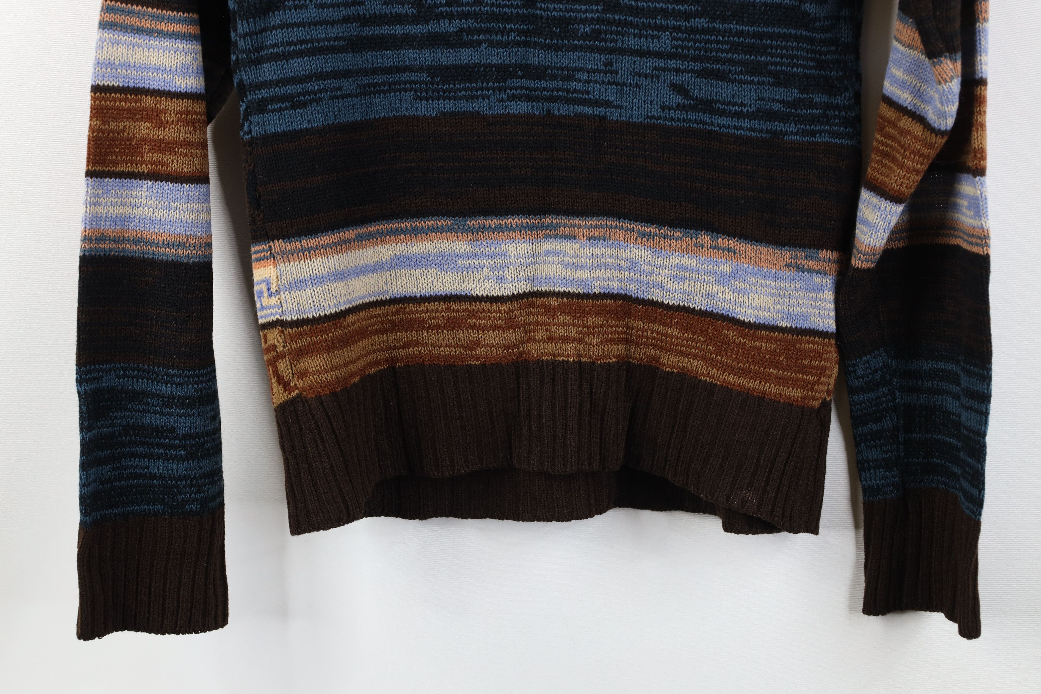 Vintage Vintage 70s Streetwear Fair Isle Crewneck Sweater Earth Tone Size XS / US 0-2 / IT 36-38 - 12 Thumbnail