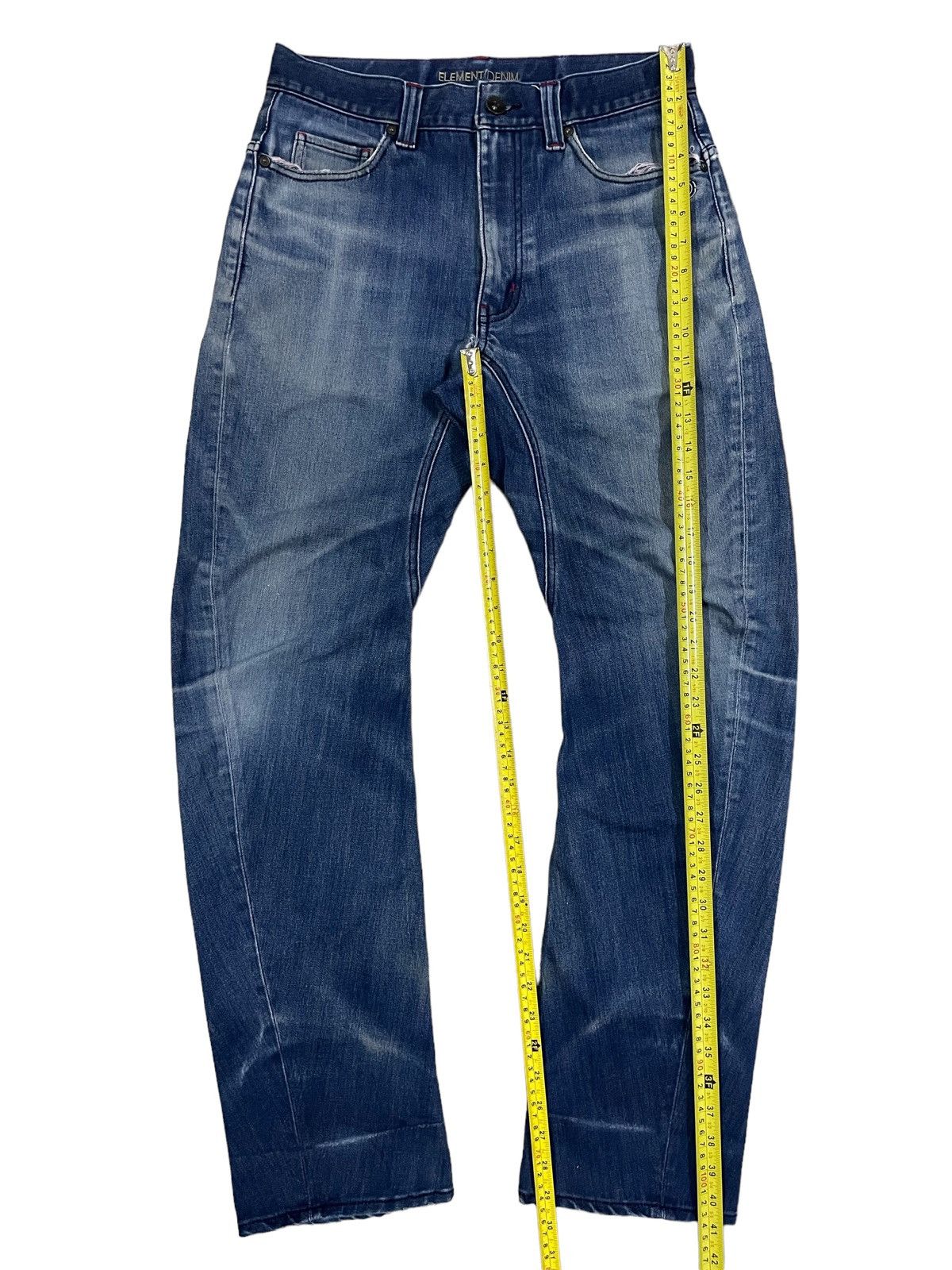 Element Vintage Y2K Elements Streetstyle Twisted Blue Washed Jeans Size US 30 / EU 46 - 18 Thumbnail
